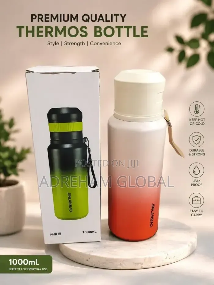 1000ml Quality Strong Hot/Cold 304 Stainless Inner Water Flask