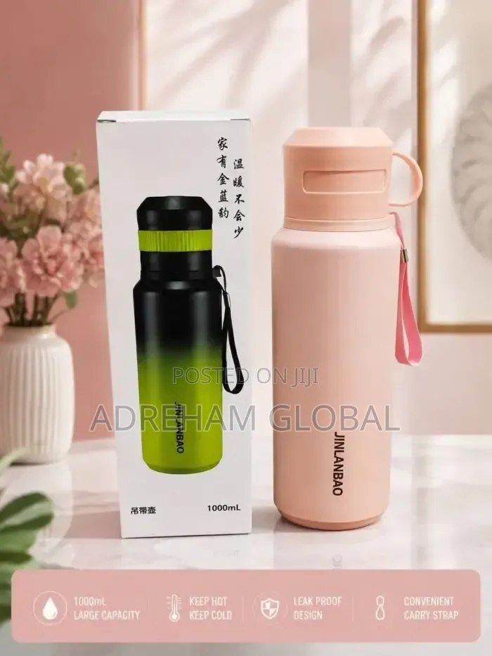 1000ml Quality Strong Hot/Cold 304 Stainless Inner Water Flask