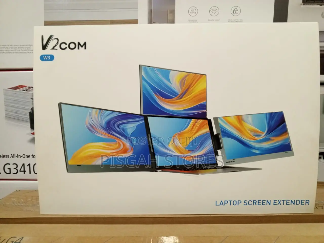 V2com W3 15.6" Quad Screen Laptop Extender FHD USB-C Portable Monitor