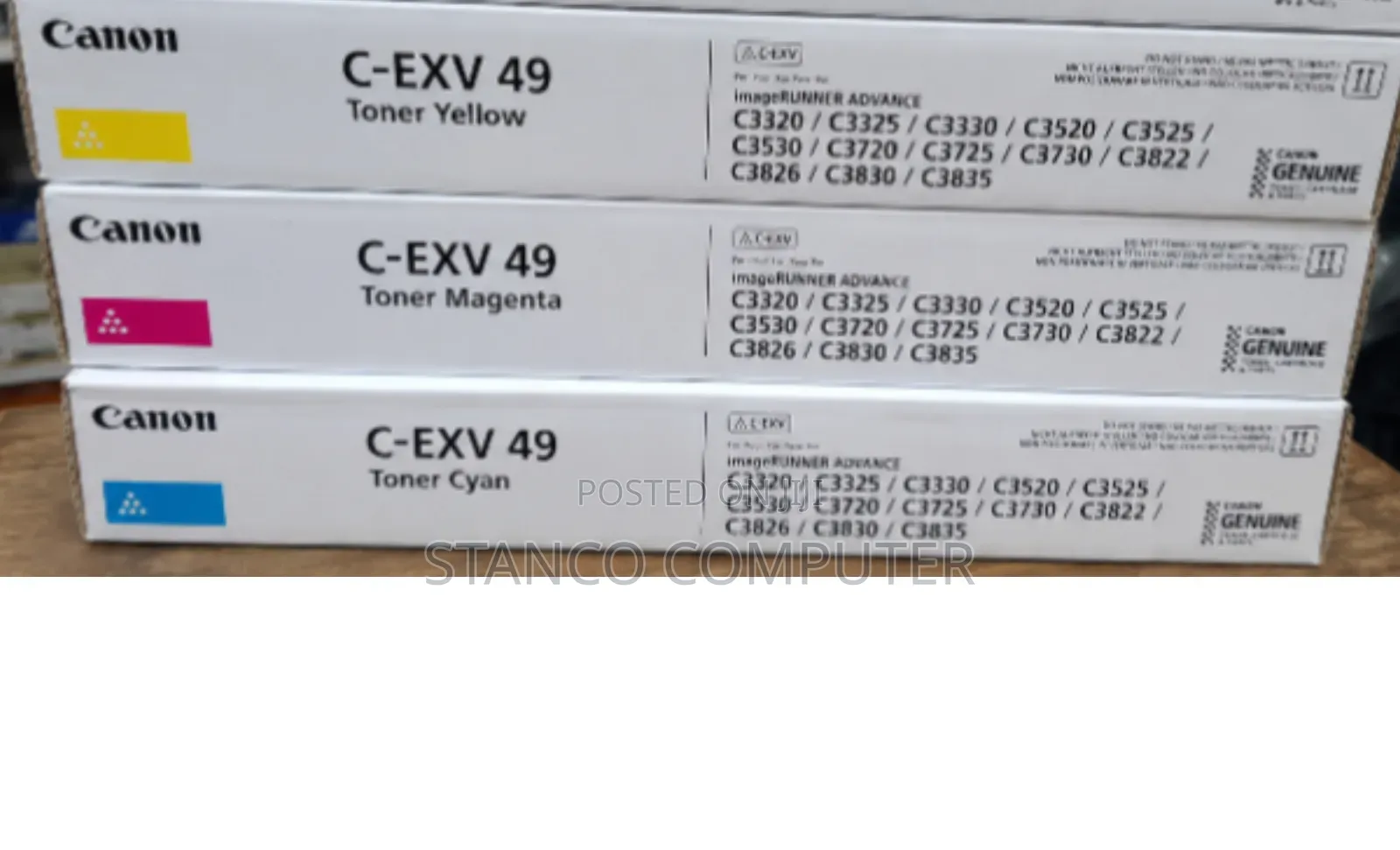 Canon C-Exv49  Laser Toner COLOURS