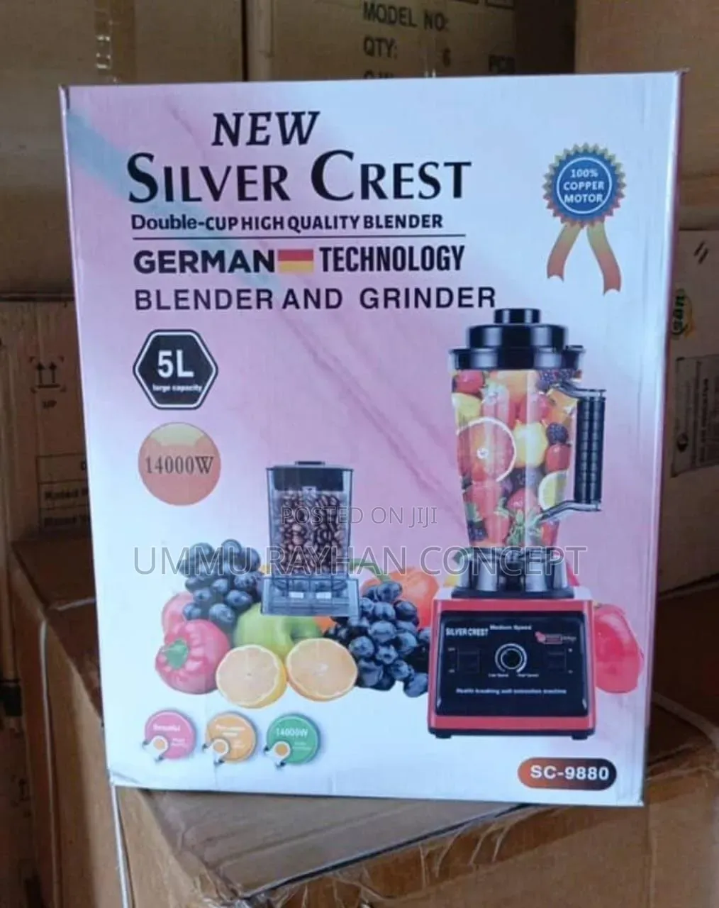 Silver Crest SC-9880 Heavy Duty Commercial Power Blender & Grinder