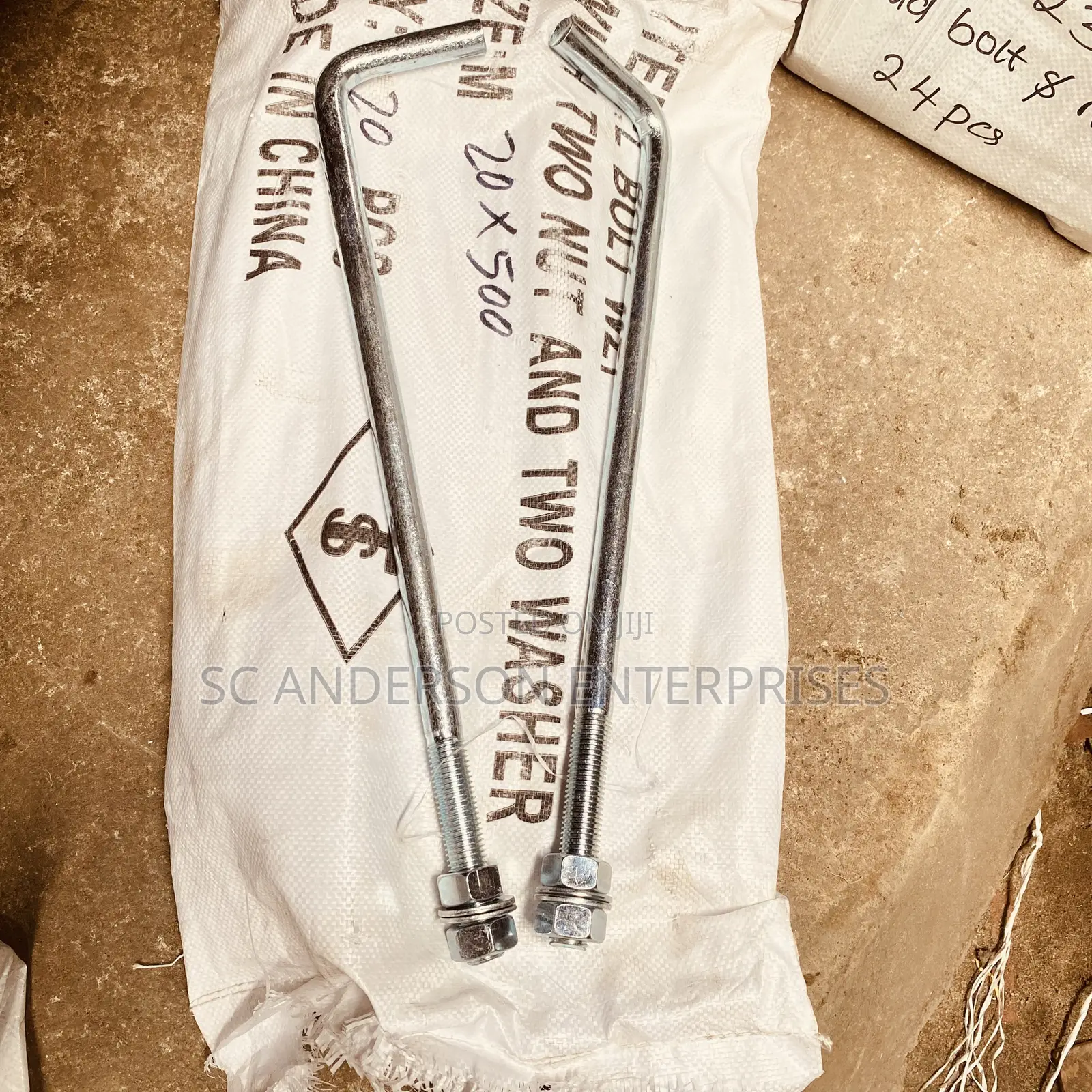 20mm X 500mm Foundation Bolt (Anchor Bolt)