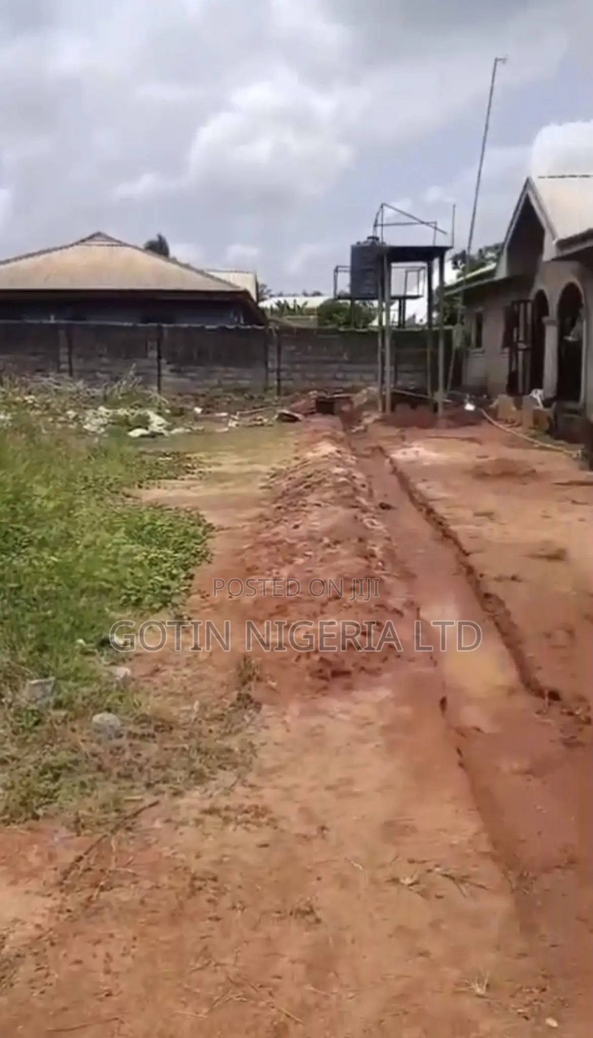 Fenced 55×100ft Land Very Close to Express, Aduwawa