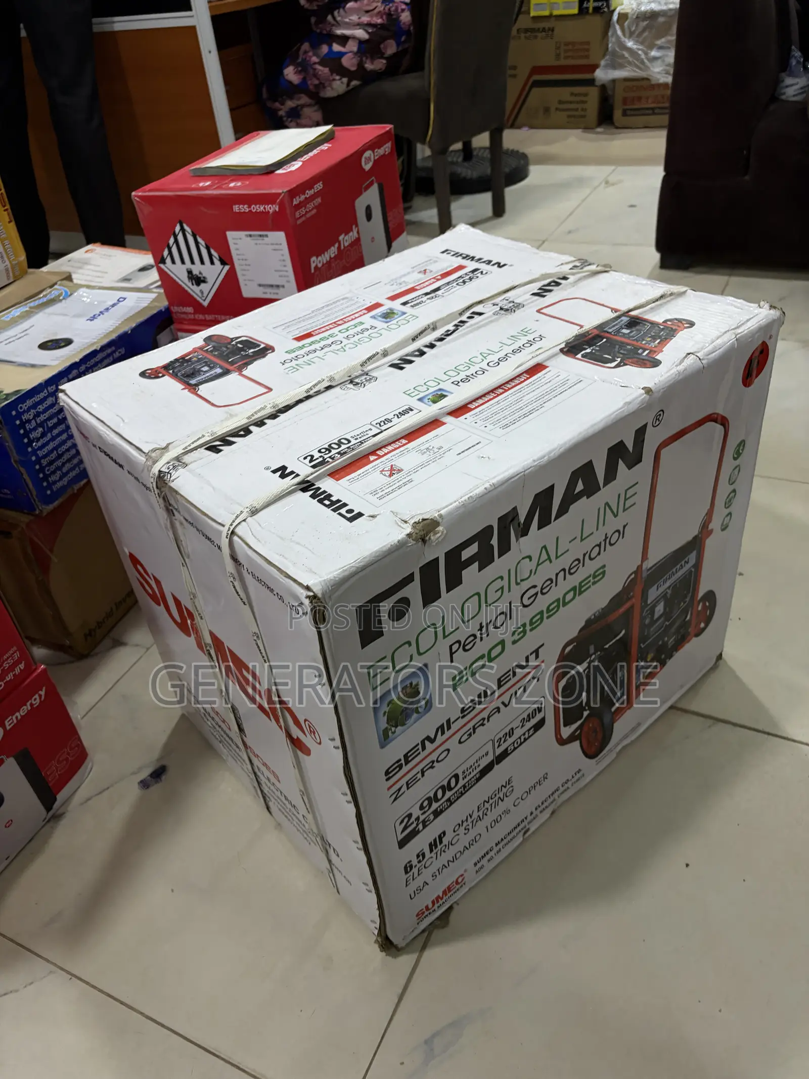 SUMEC Firman 2.8KVA ECO3990ES Petrol Generator for Offices