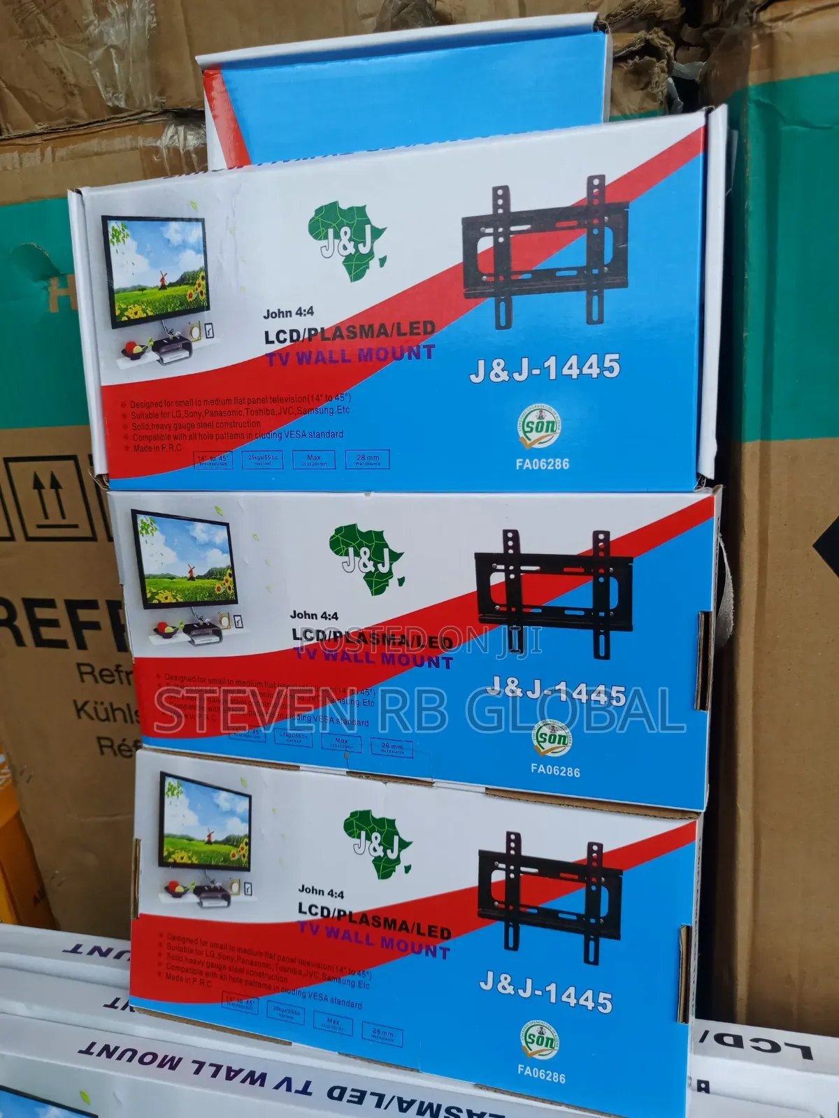 John 4:4 LCD/Plasma/Led TV Wall Mount 14"–45" TVS | J&j-1445