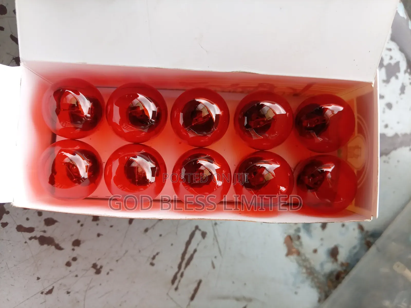 Amber 1 Point Round Bulb