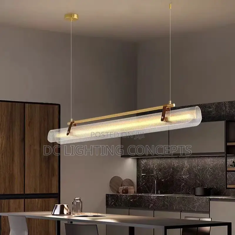 Modern Minimalist Simple Design Linear Long Luxury Pendant Light