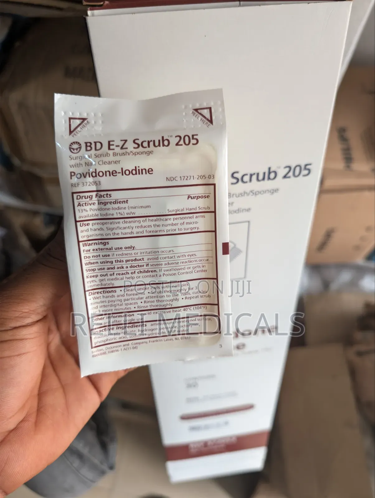 Surgical Scrub Brush Iodine/Chlorhexidine