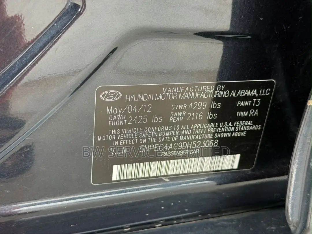 Hyundai Sonata 2013 Blue