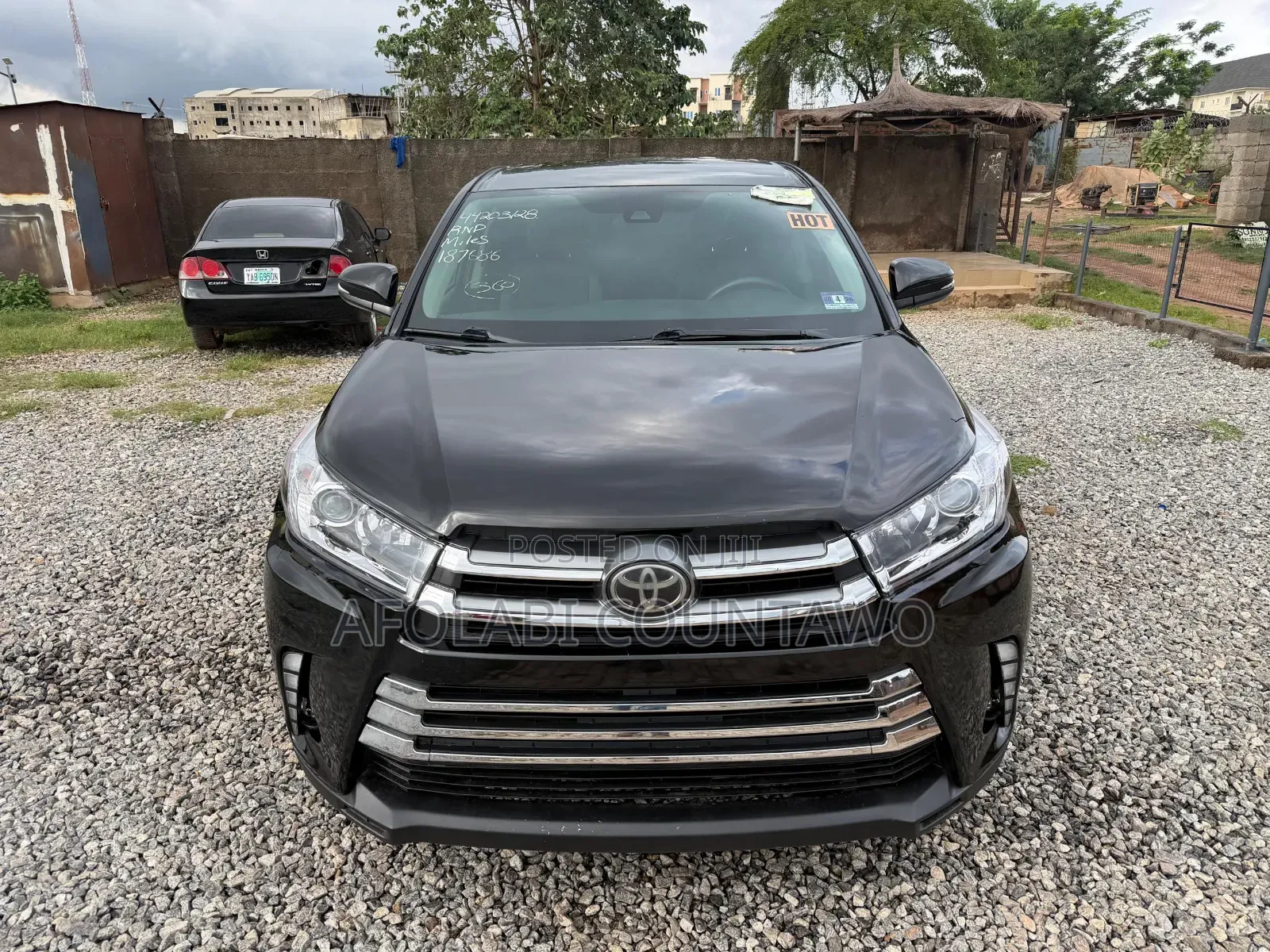 Toyota Highlander LE 4x4 V6 (3.5L 6cyl 8A) 2018 Black