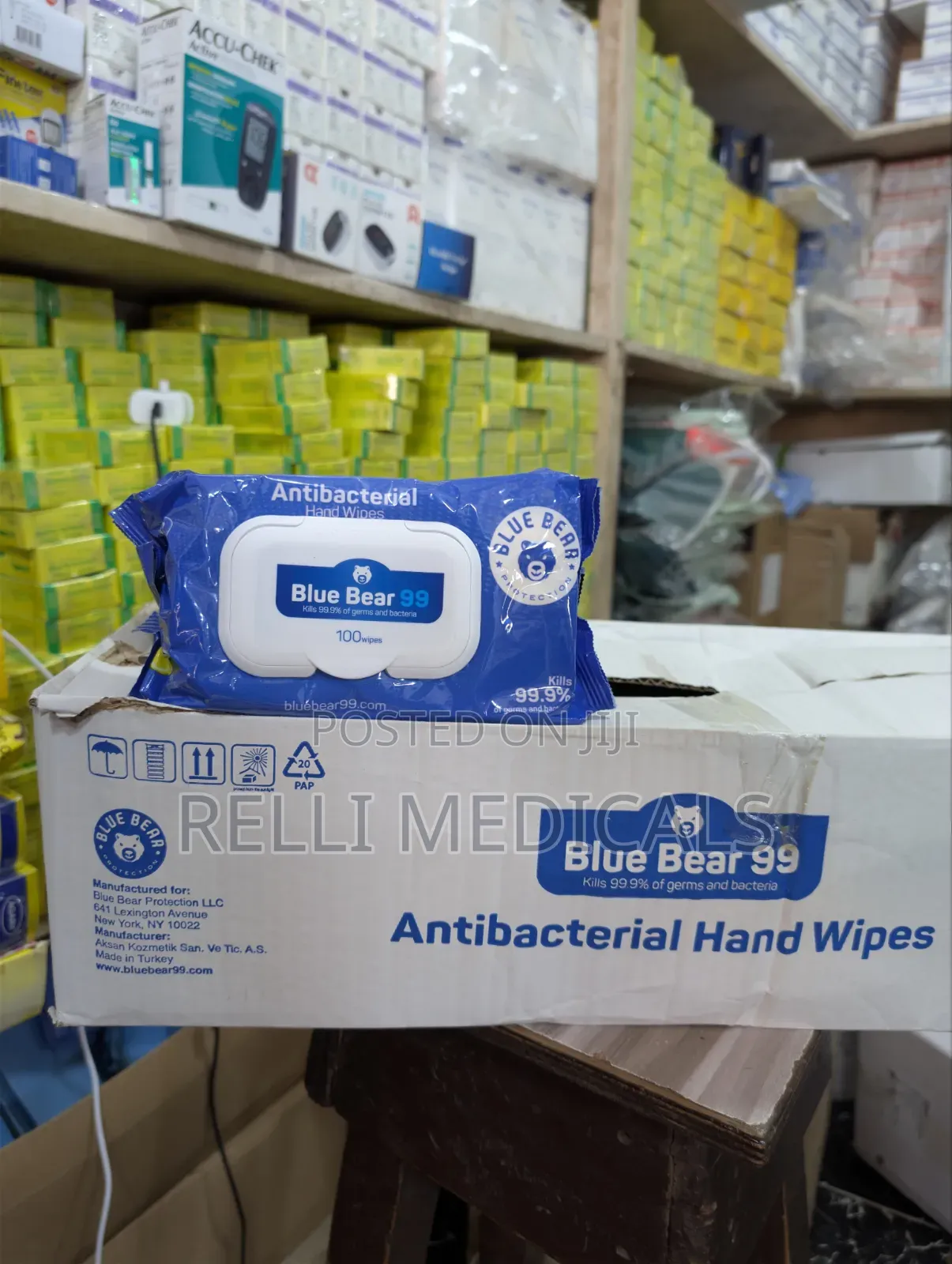Blue Bear Antibacterial Sanitizing Wipes
