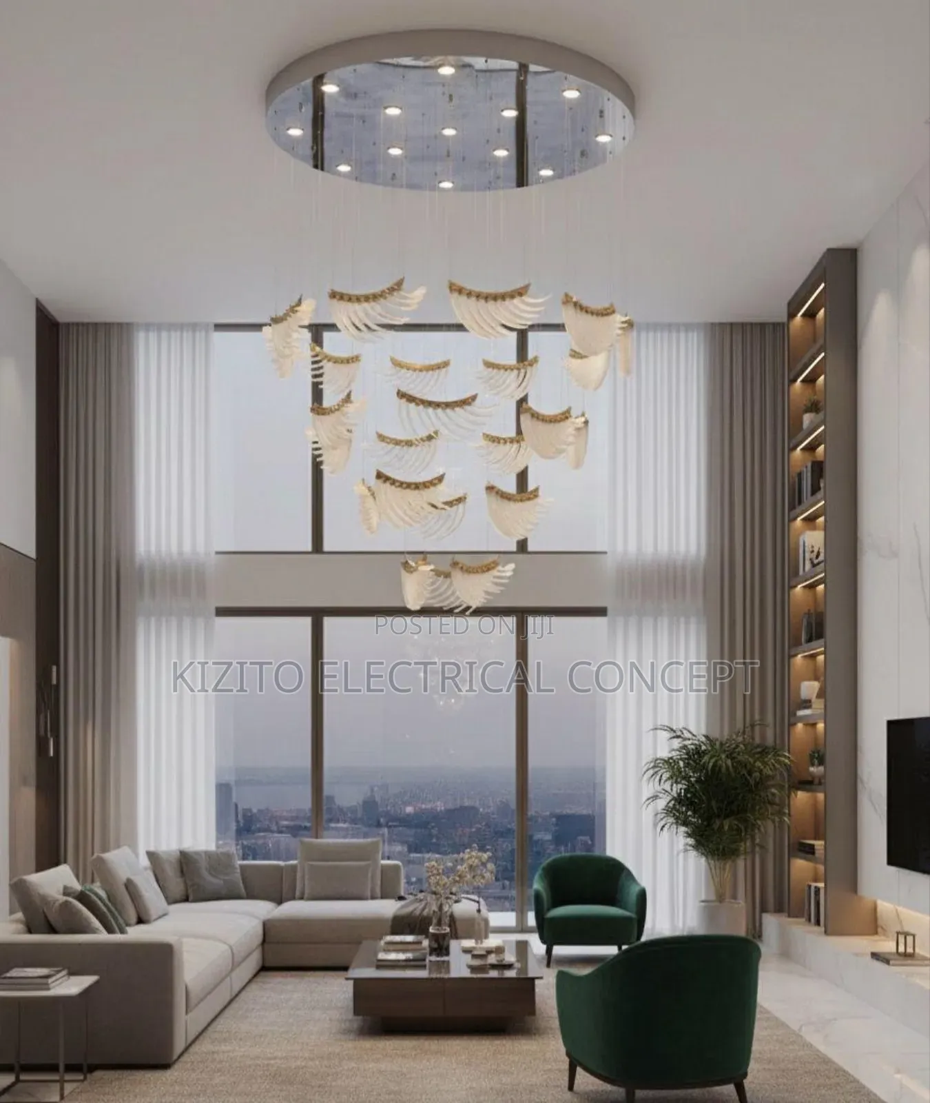Luxury Crystal Glass Chandelier Living Room Dining Bedroom Decor