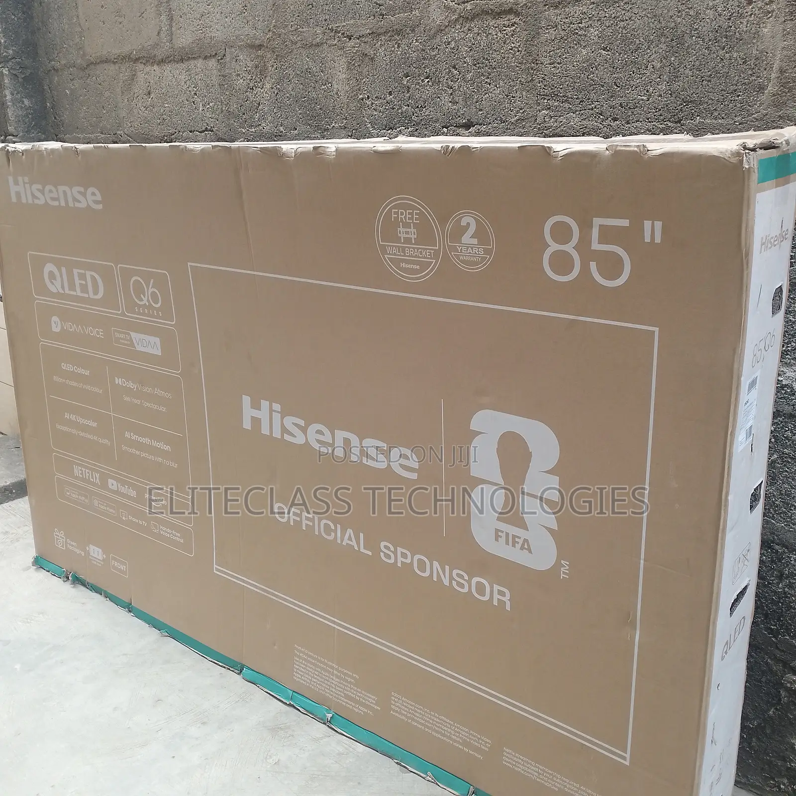 New QLED Television 85 Inches Hisense