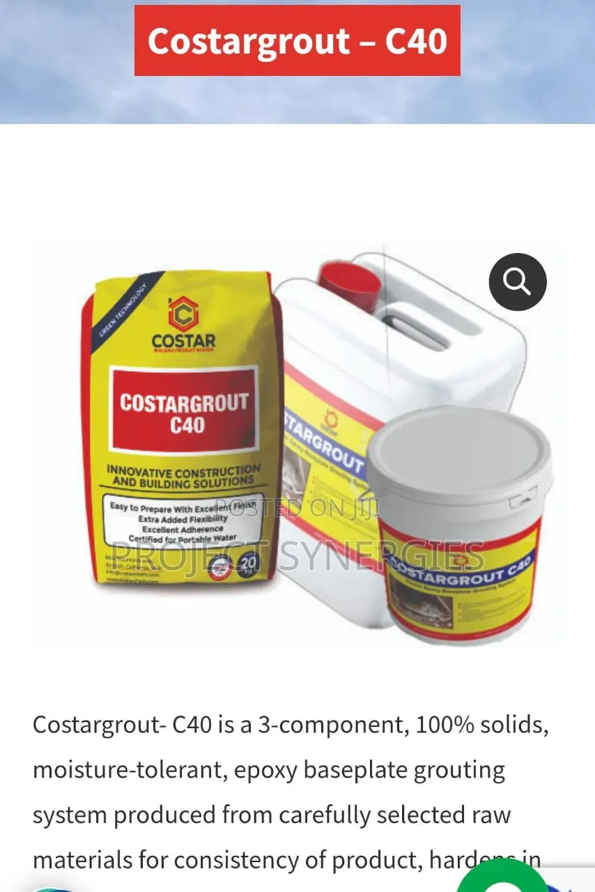 CostarGrout C40 Epoxy Grouting