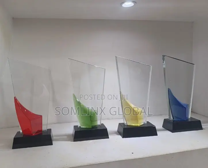 Multiple Color Glass Plaques