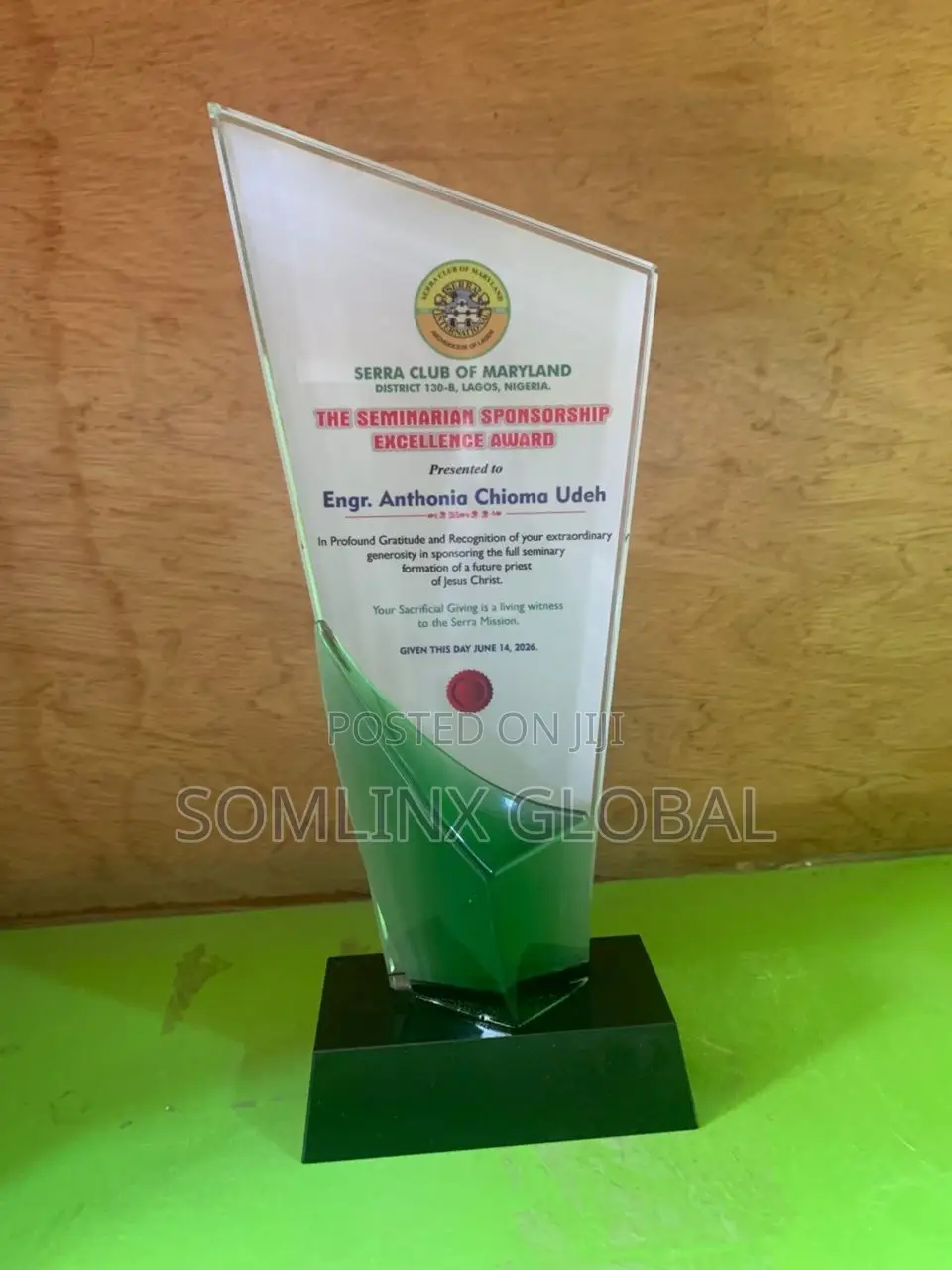 Multiple Color Glass Plaques