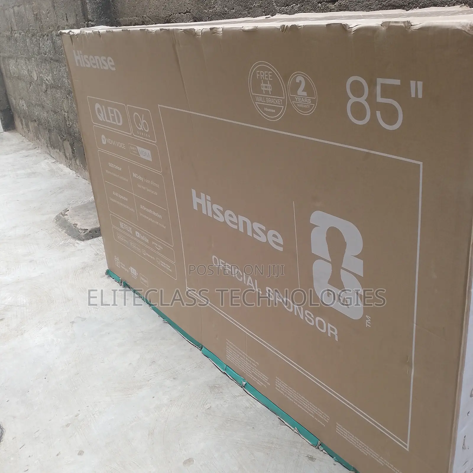 New in Hisense 85in QLED Smart TV Display