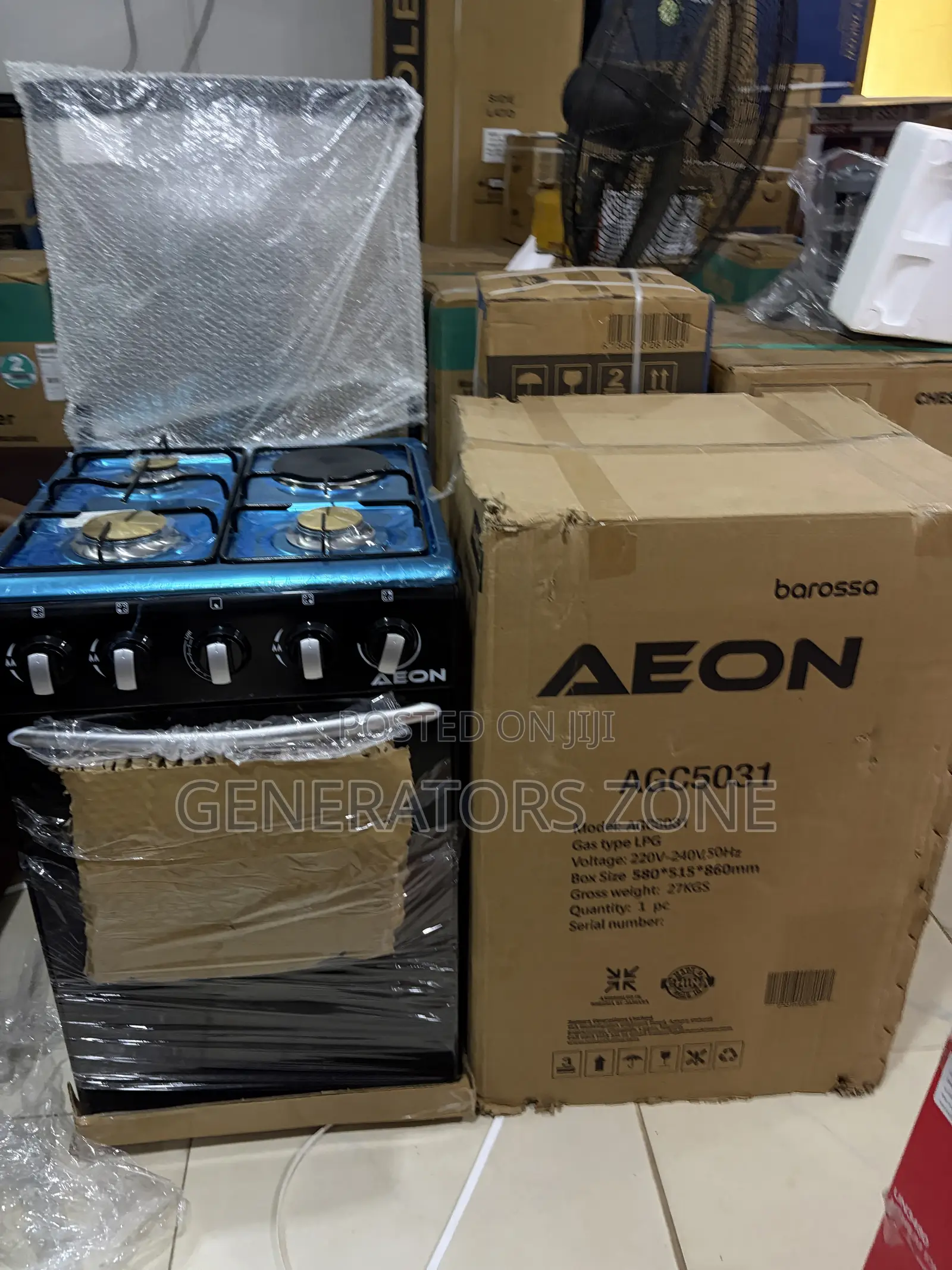 AEON 50×50cm Gas Cooker With 3+1 Burners