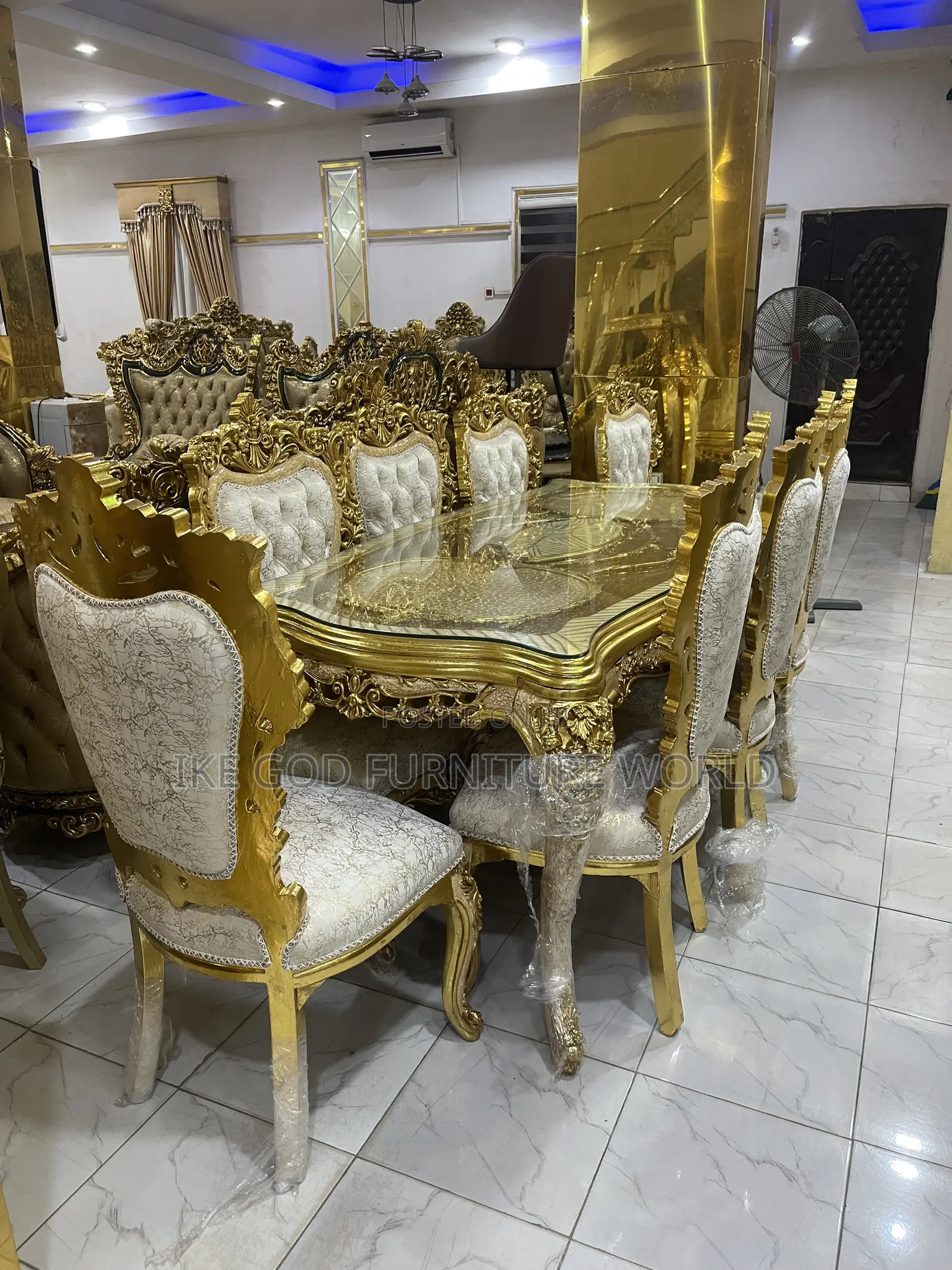 Full Set of High Classic Turkish Royal Fabric Sofa Chair