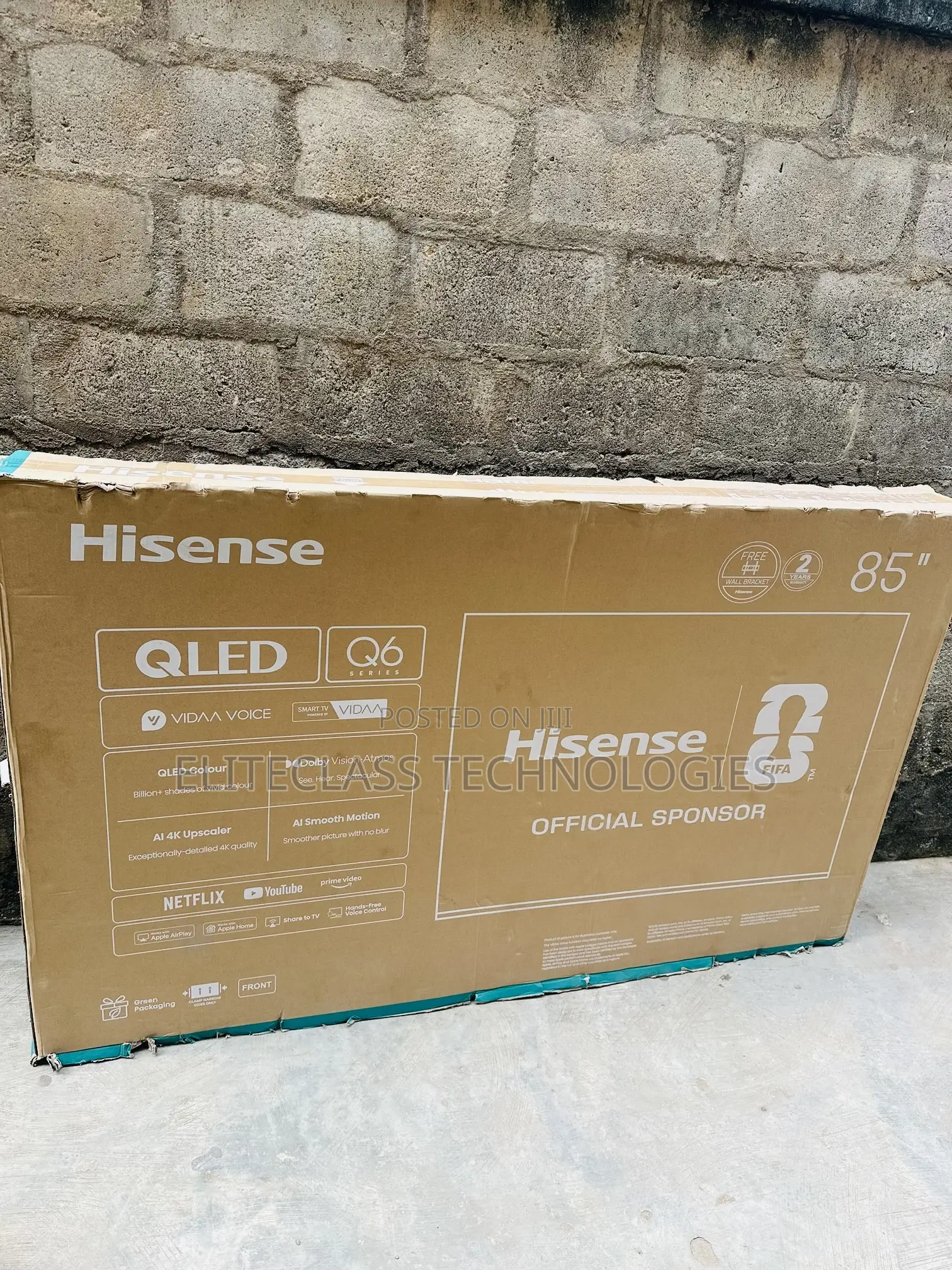 Hisense QLED Television With 85" Display