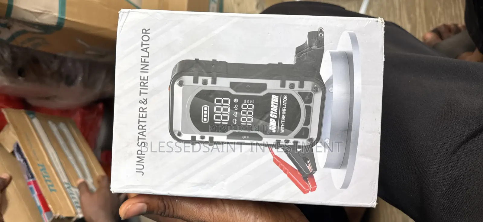 Jump Starter and Tire Inflator With Air Compressor
