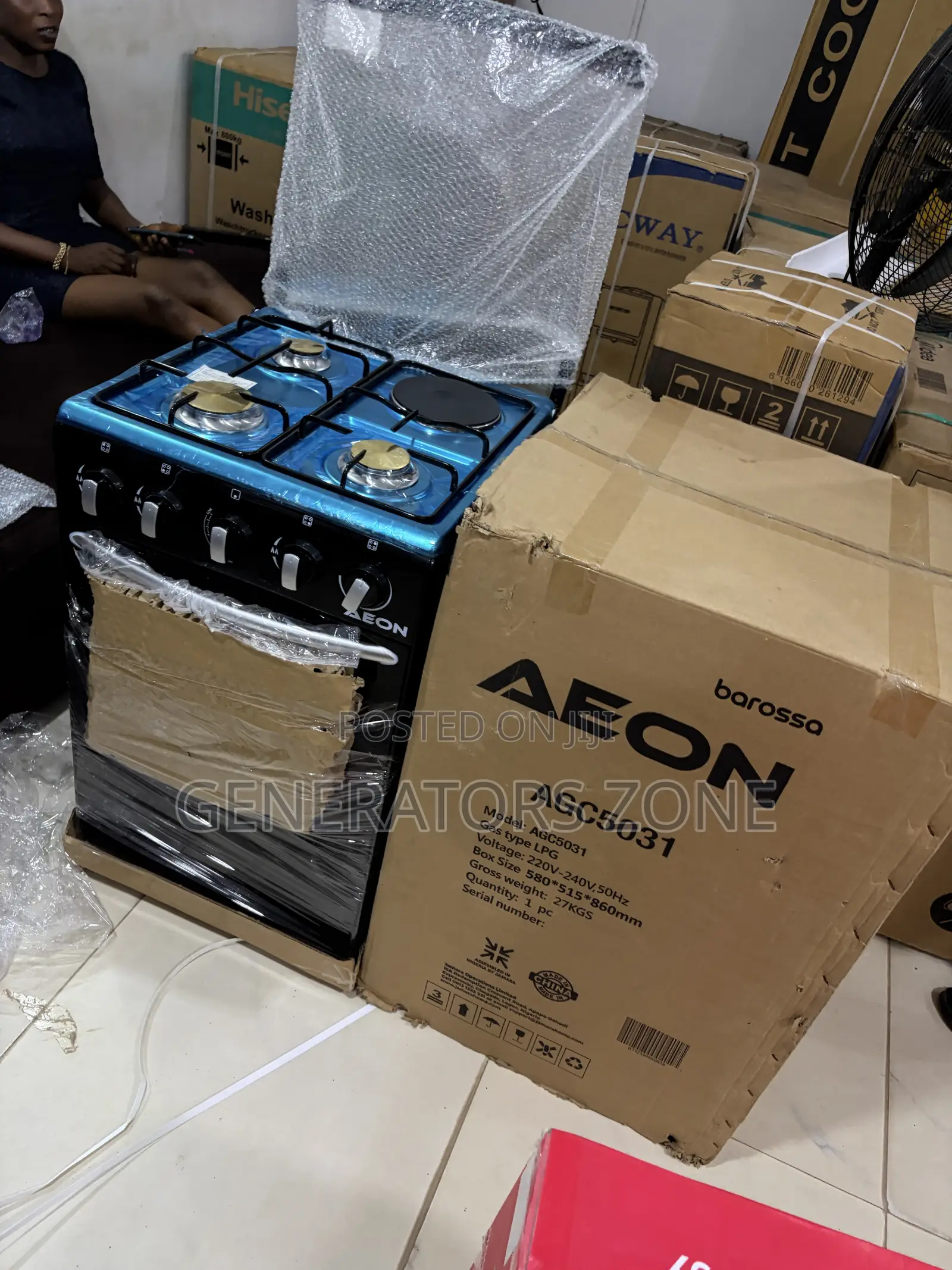 AEON 3+1 Gas Burner Standing Kitchen Cooker