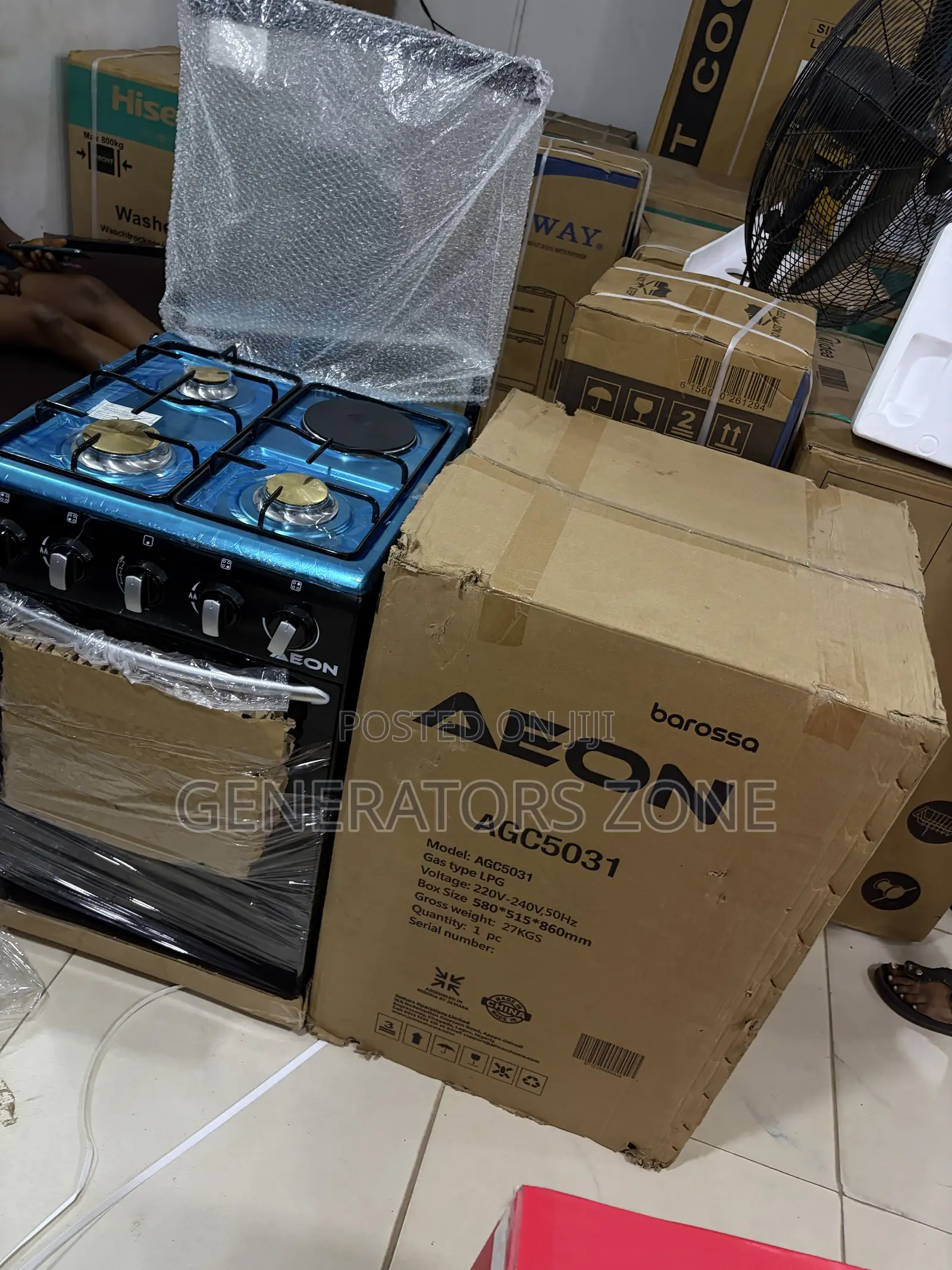 AEON 3+1 Gas Burner Standing Kitchen Cooker