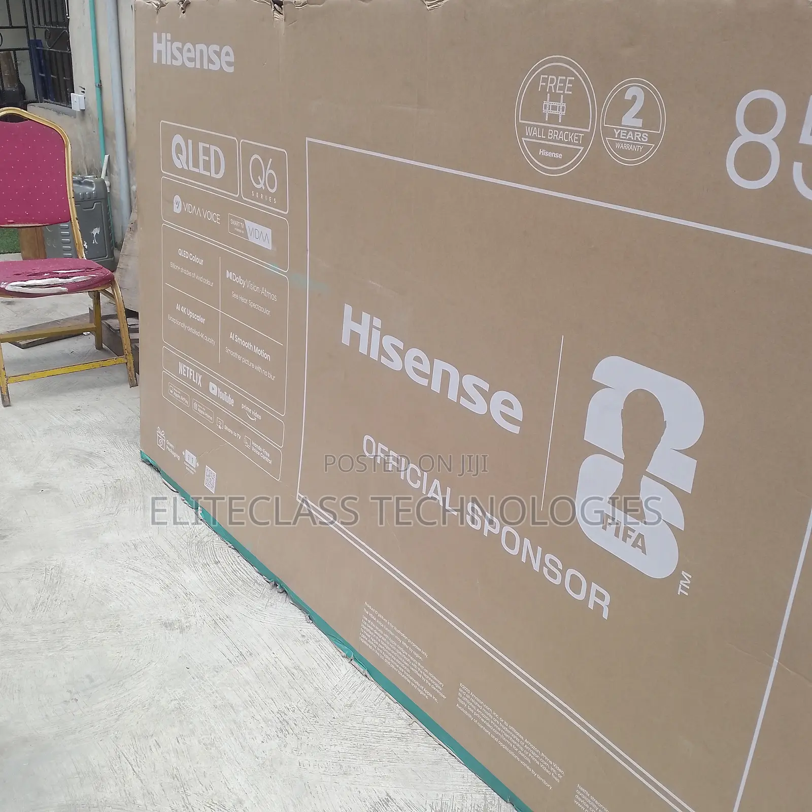 Reliable Hisense 85in Large QLED TV