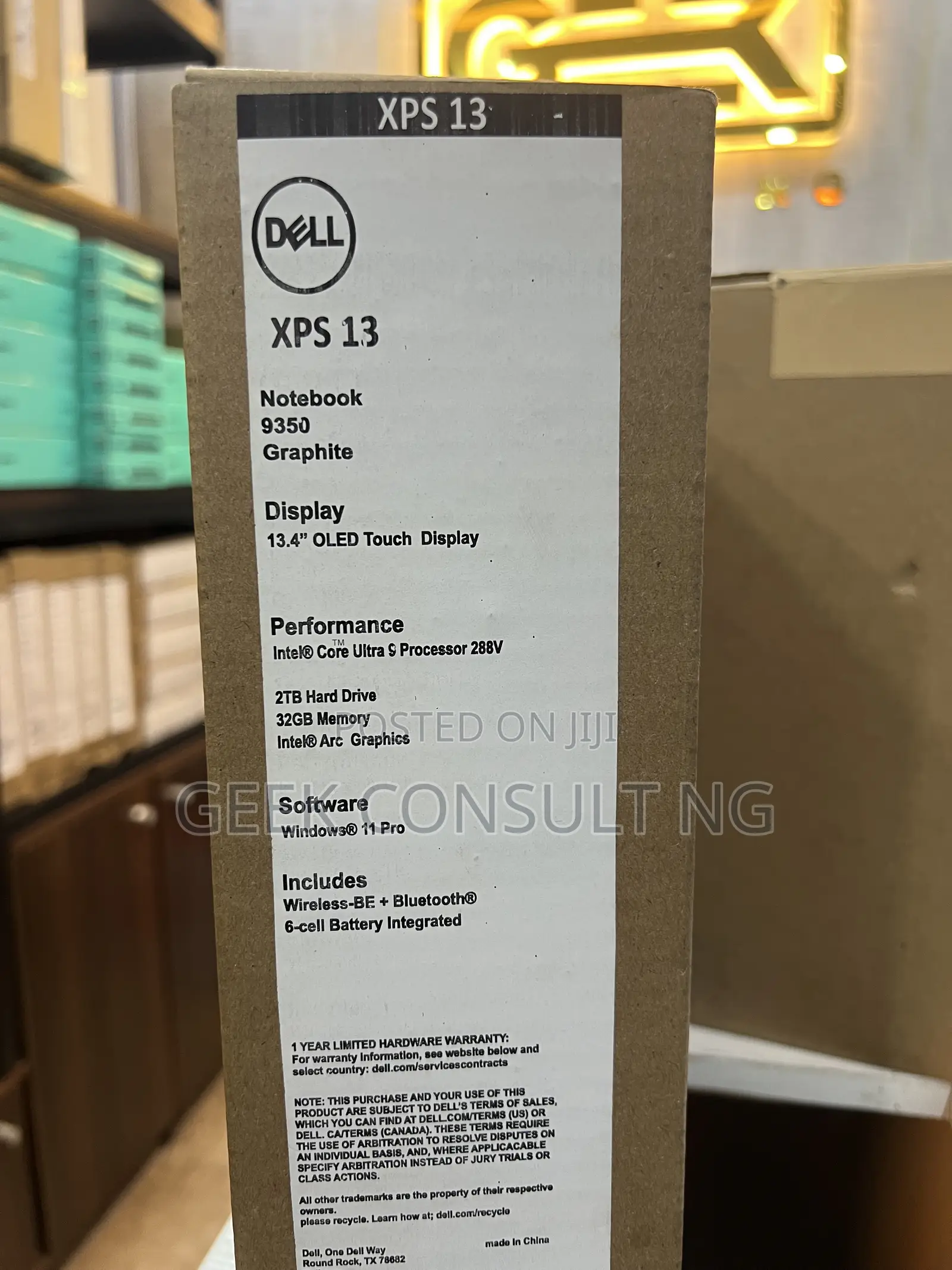 New Laptop Dell XPS 13 32GB Intel Core Ultra 9 SSD 2T