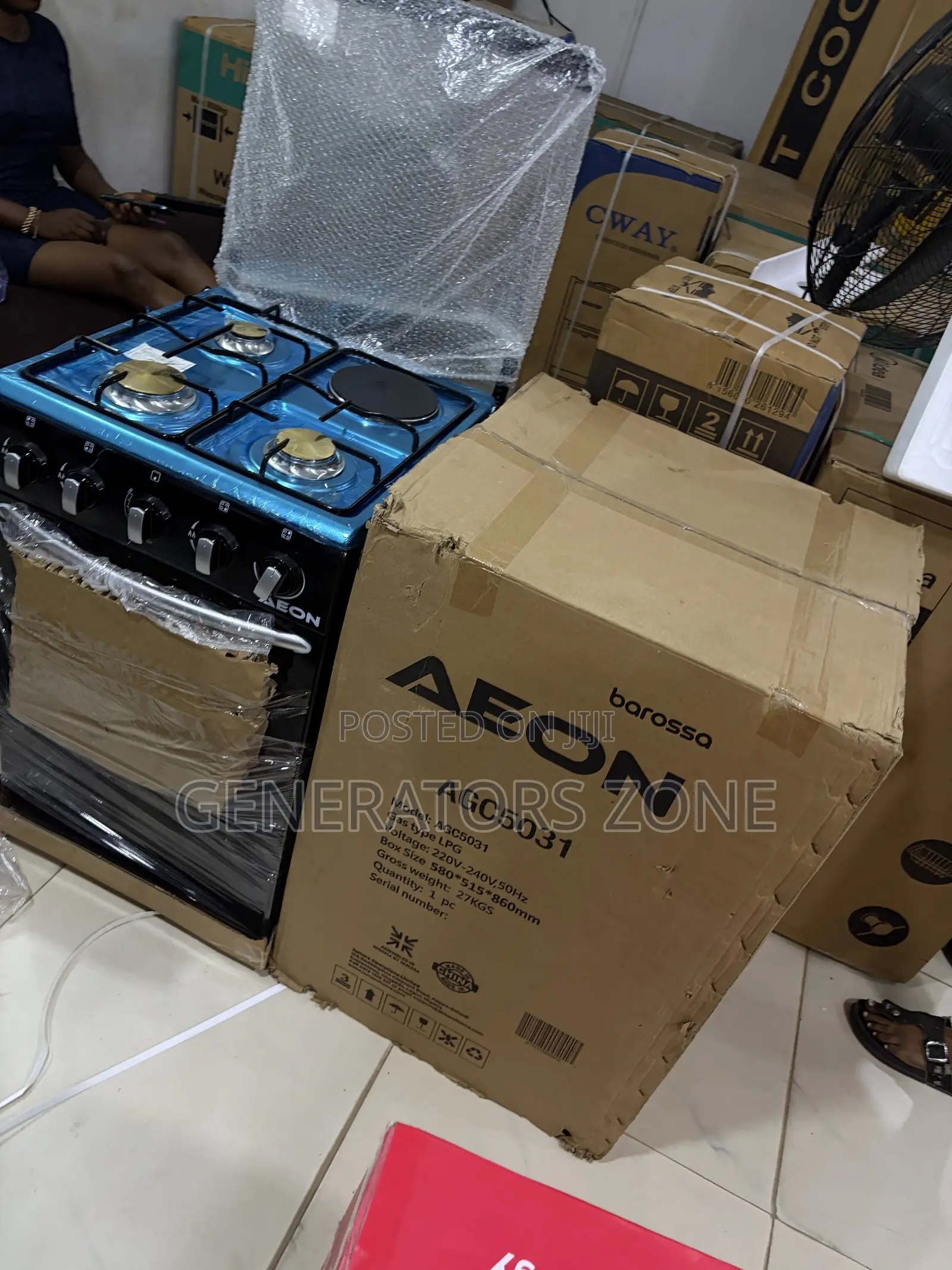 AEON AGC5031 50×50cm Multi-Burner Standing Cooker
