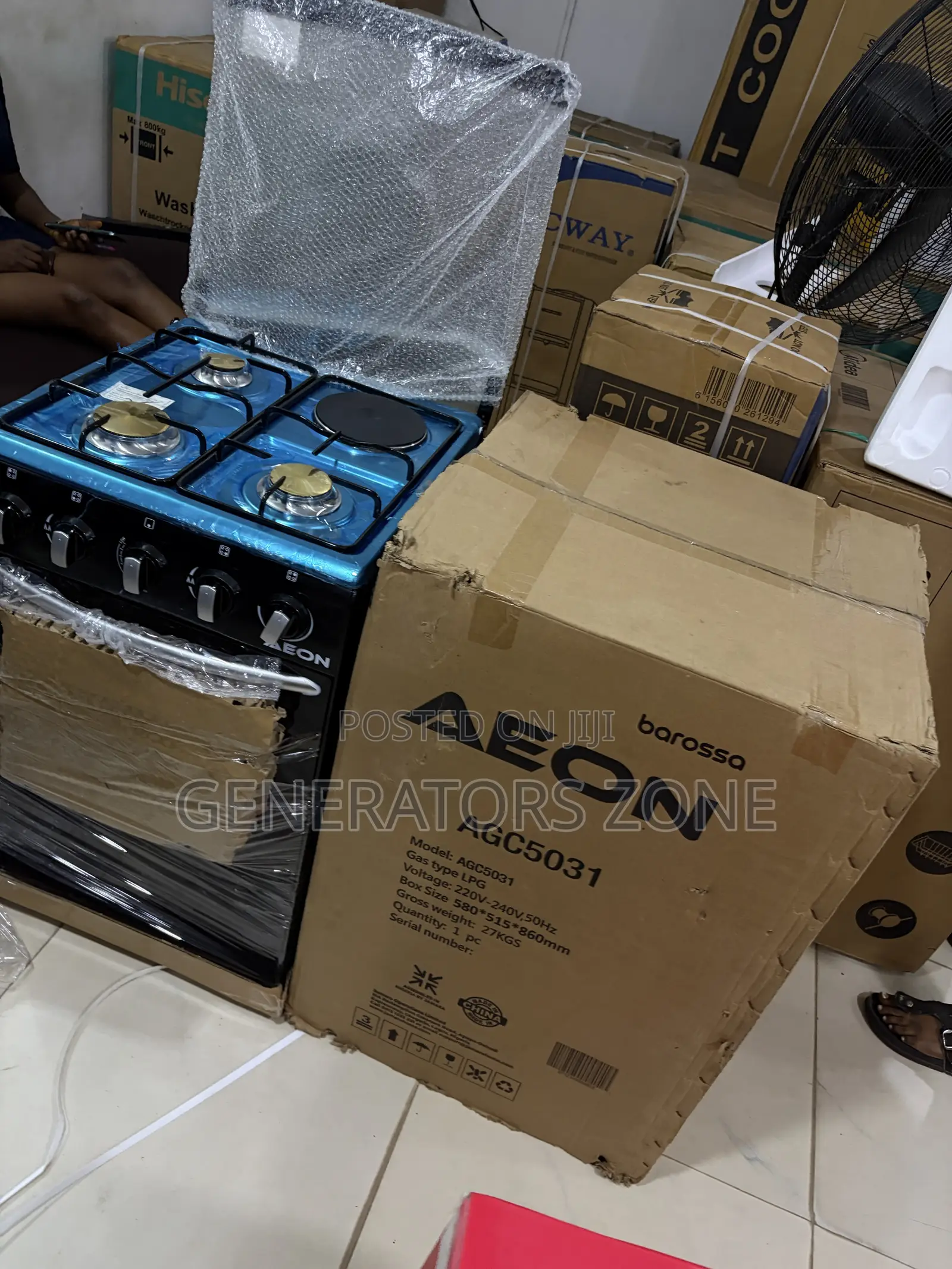 AEON AGC5031 50×50cm Multi-Burner Standing Cooker