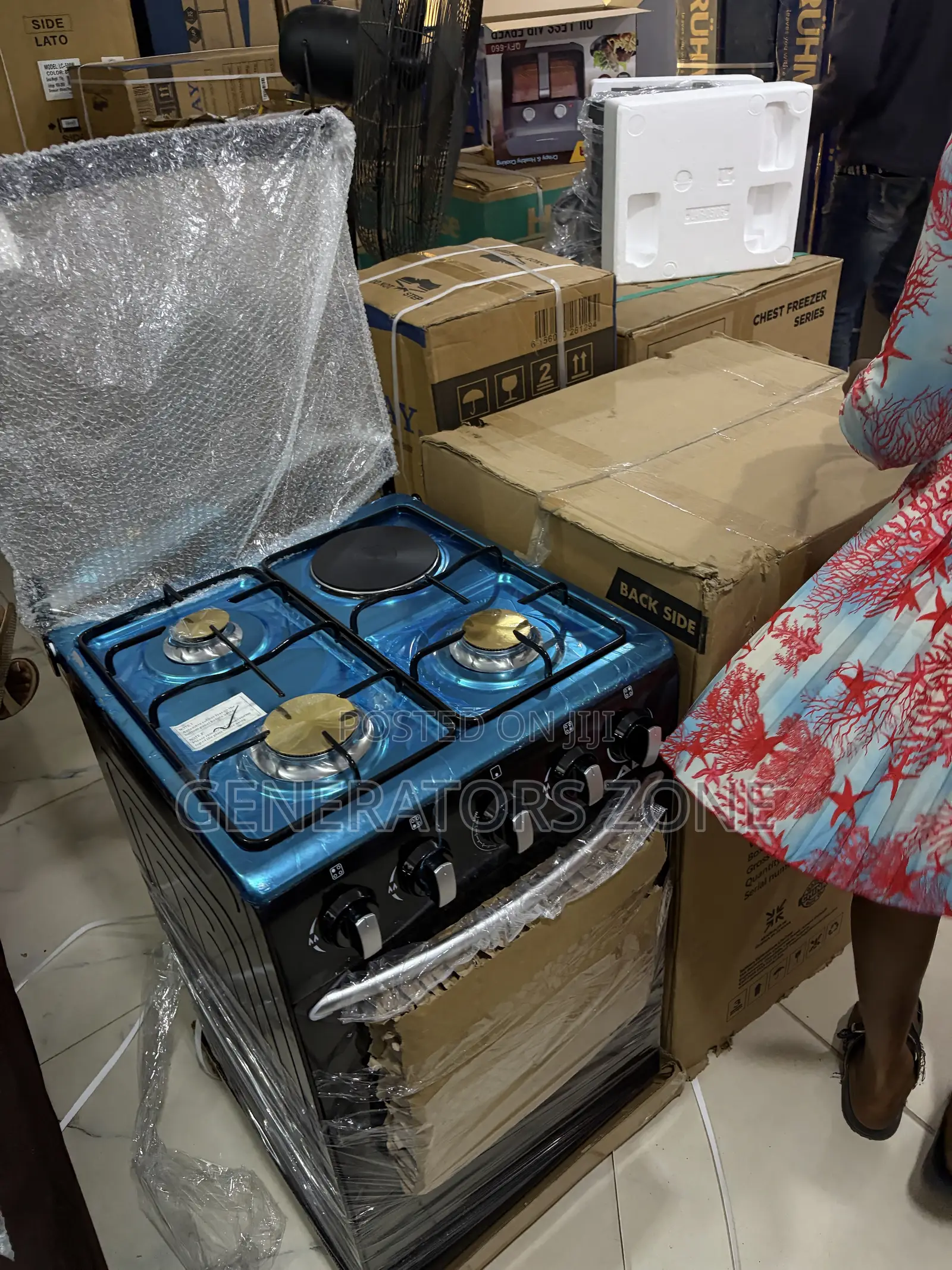AEON AGC5031 Triple Burner Plus 1 Electric Standing Cooker