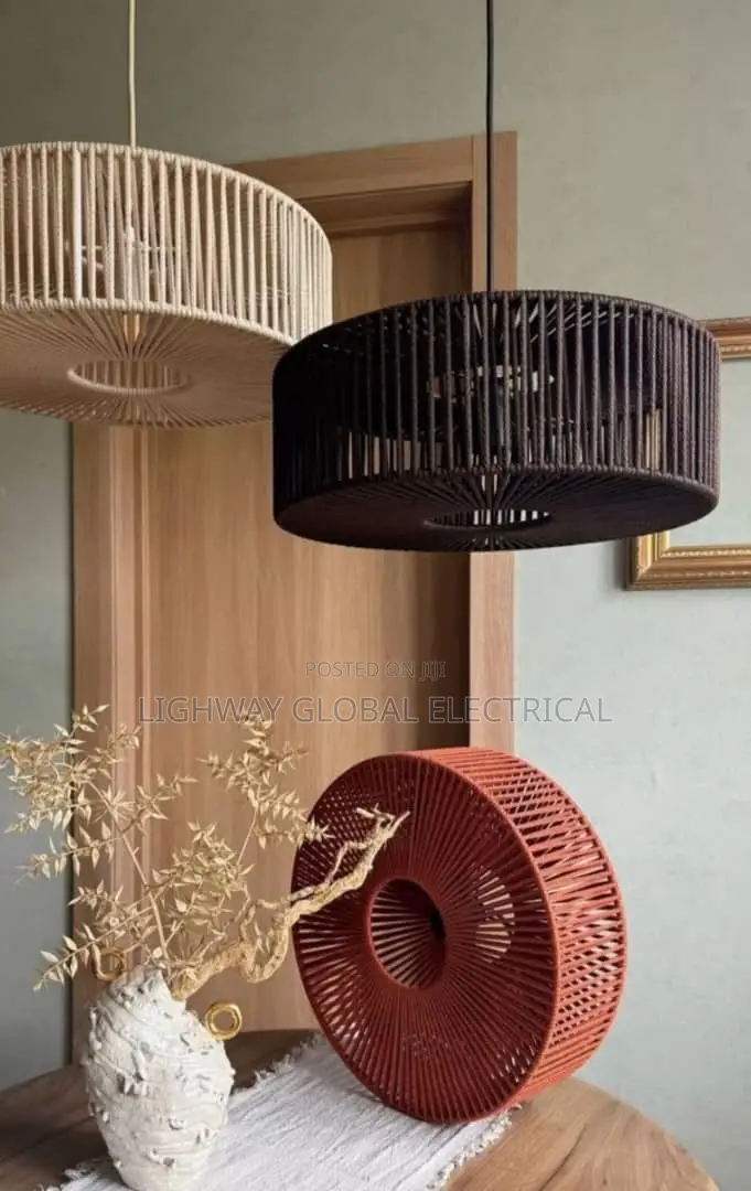 Weave Lamp Shade Handwooven Bohemian Style Pendant Light