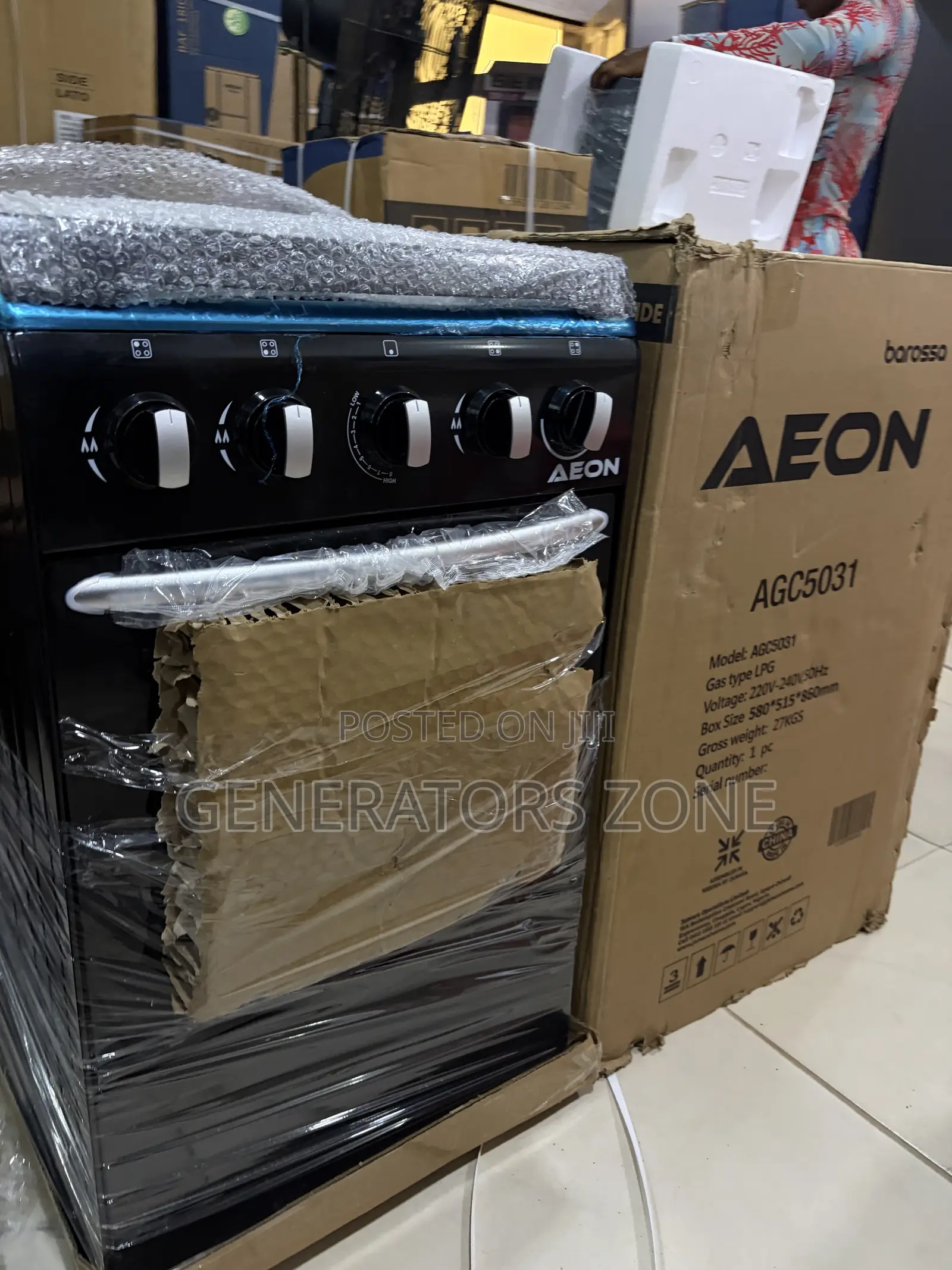 AEON AGC5031 Triple Burner Gas Range With Extra Cooking Zone