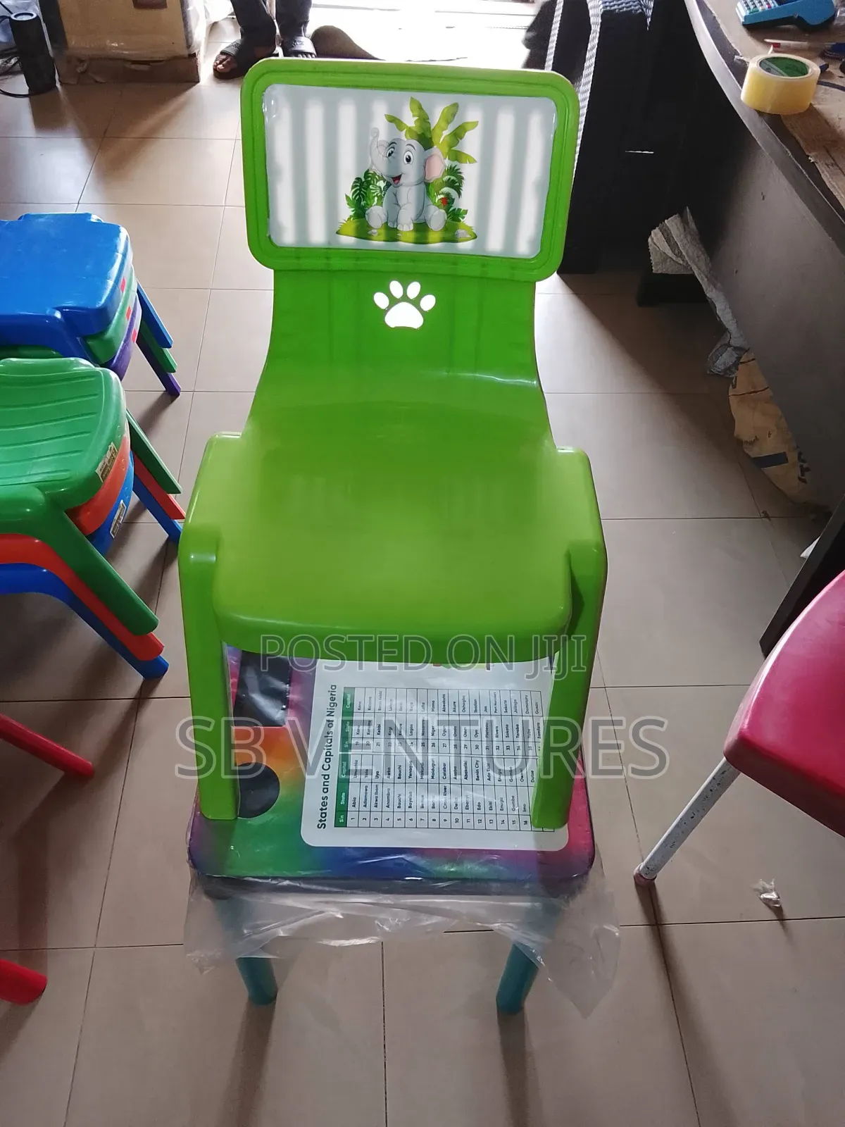 Children Plastic Table and Chair Together