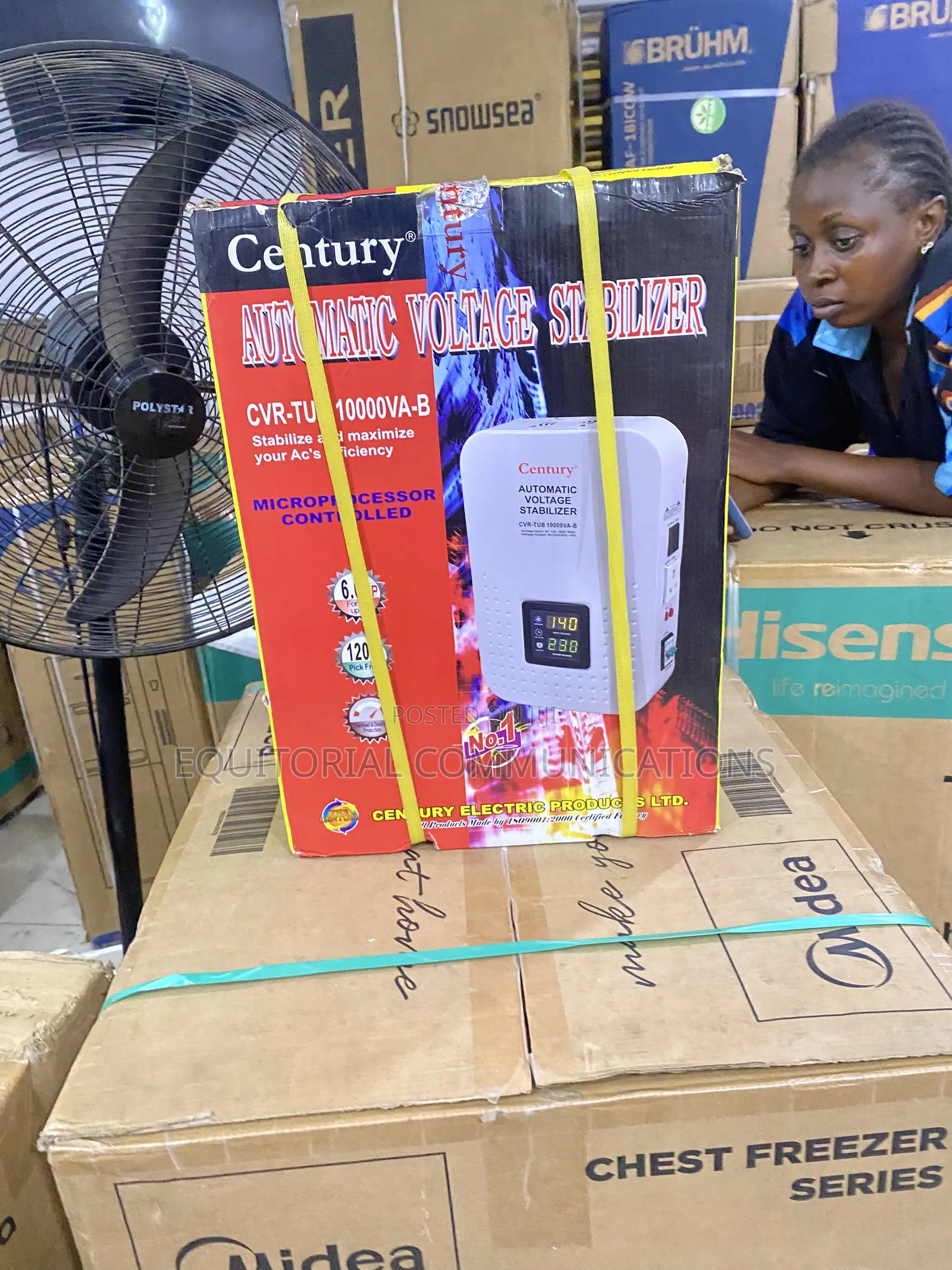 Century CVR-TUB 10000VA High-Capacity Stabilizer