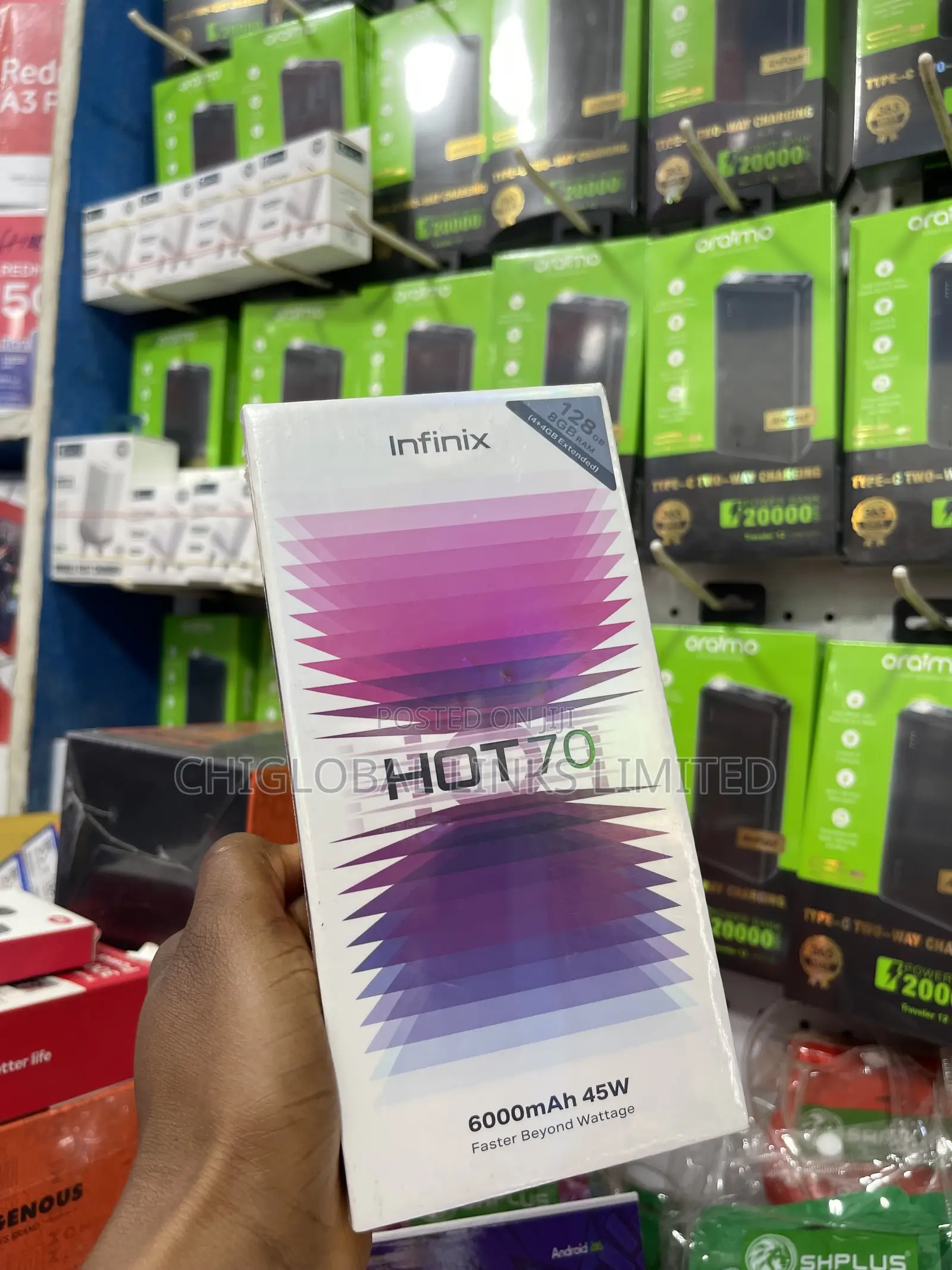 New Infinix Hot 70 128 GB Blue