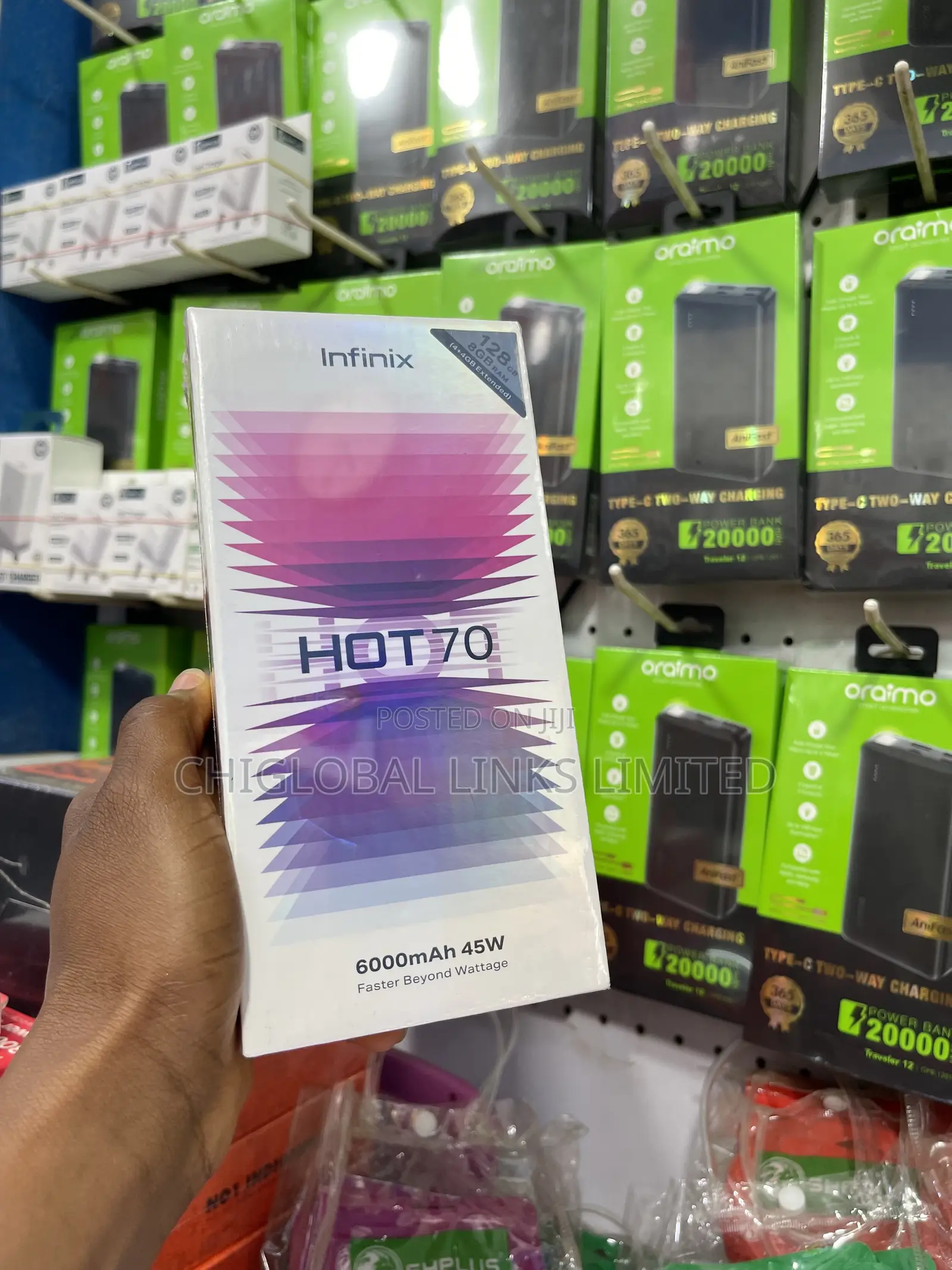 New Infinix Hot 70 128 GB Blue