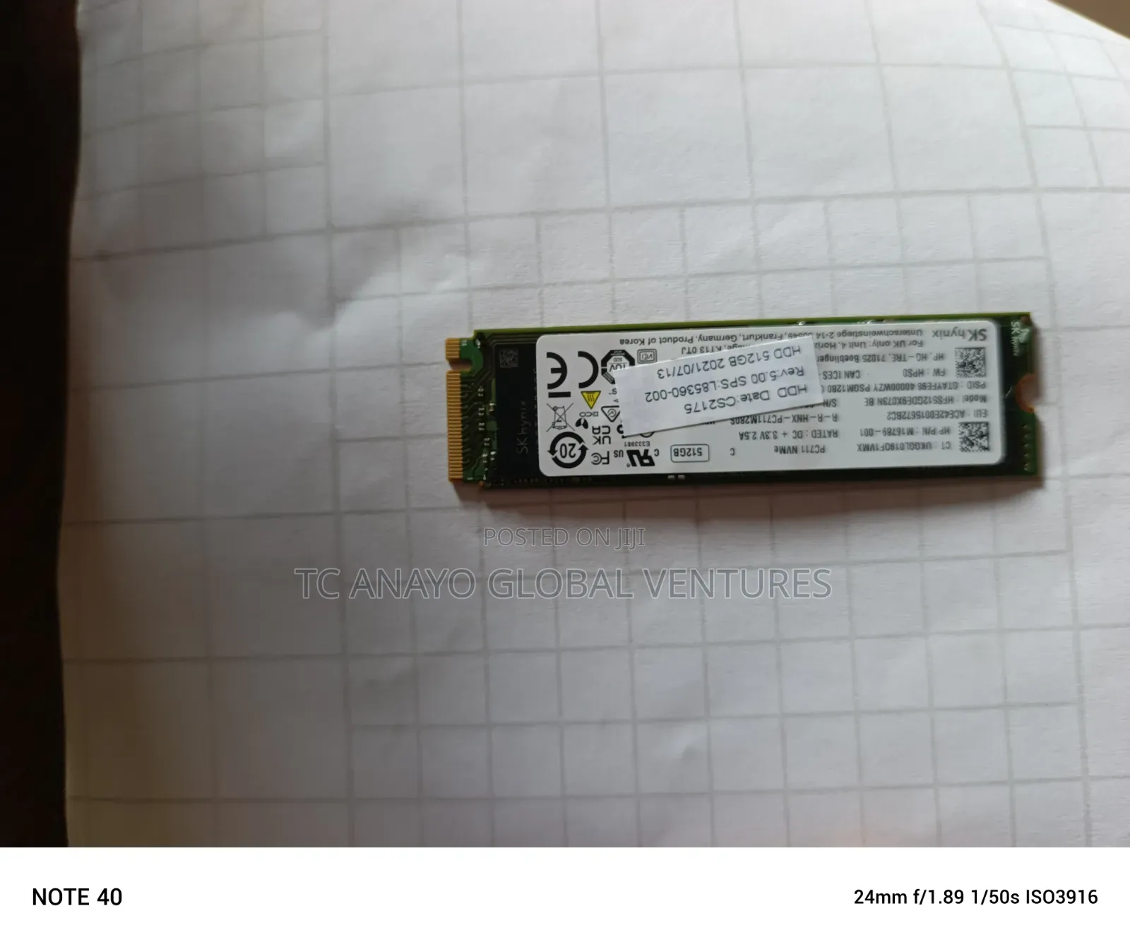 512 SSD Card Single Cut