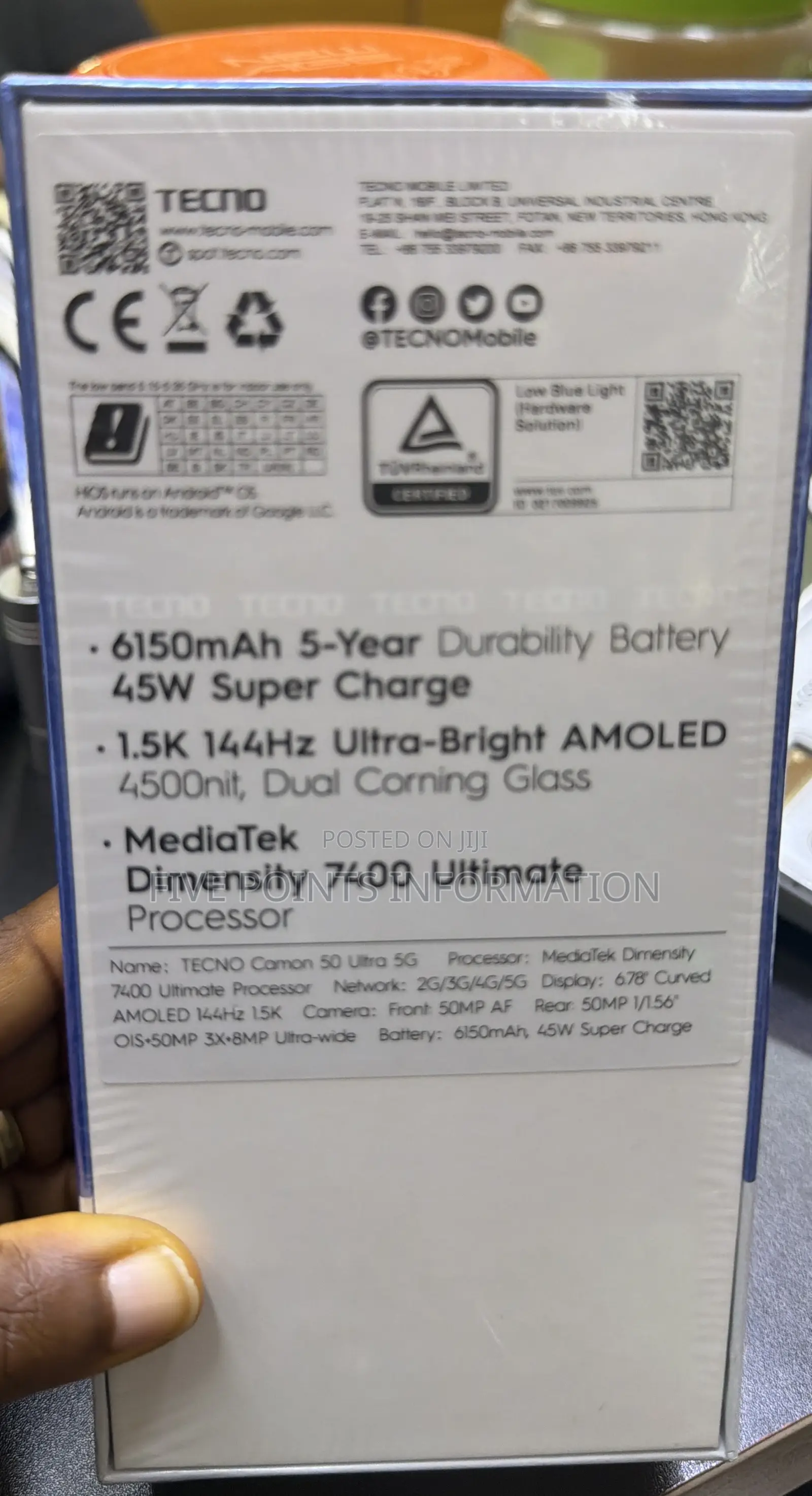New Tecno Camon 50 Ultra 512 GB Black