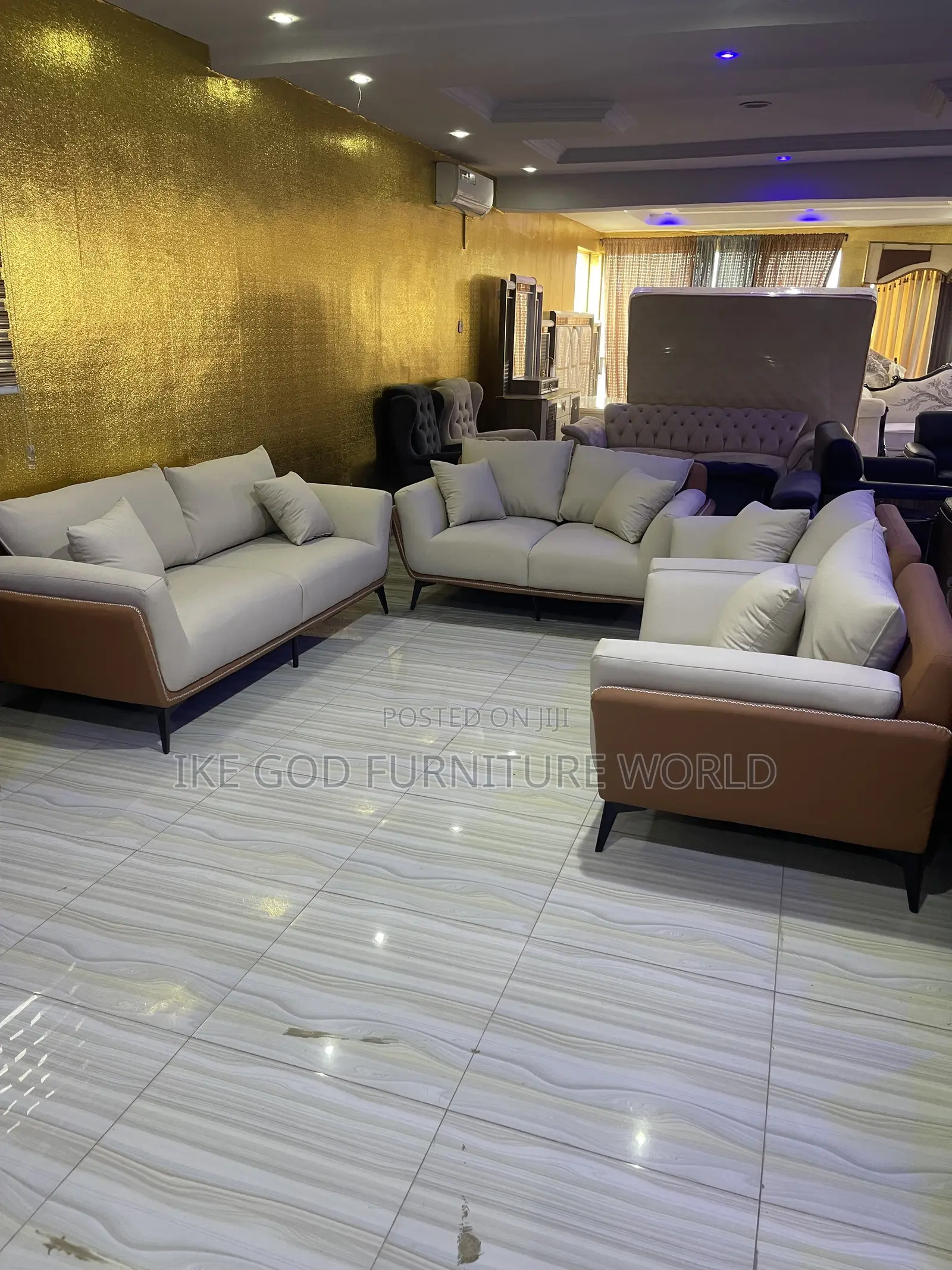 Set of 7seater Imported Leather Sofa Chairs