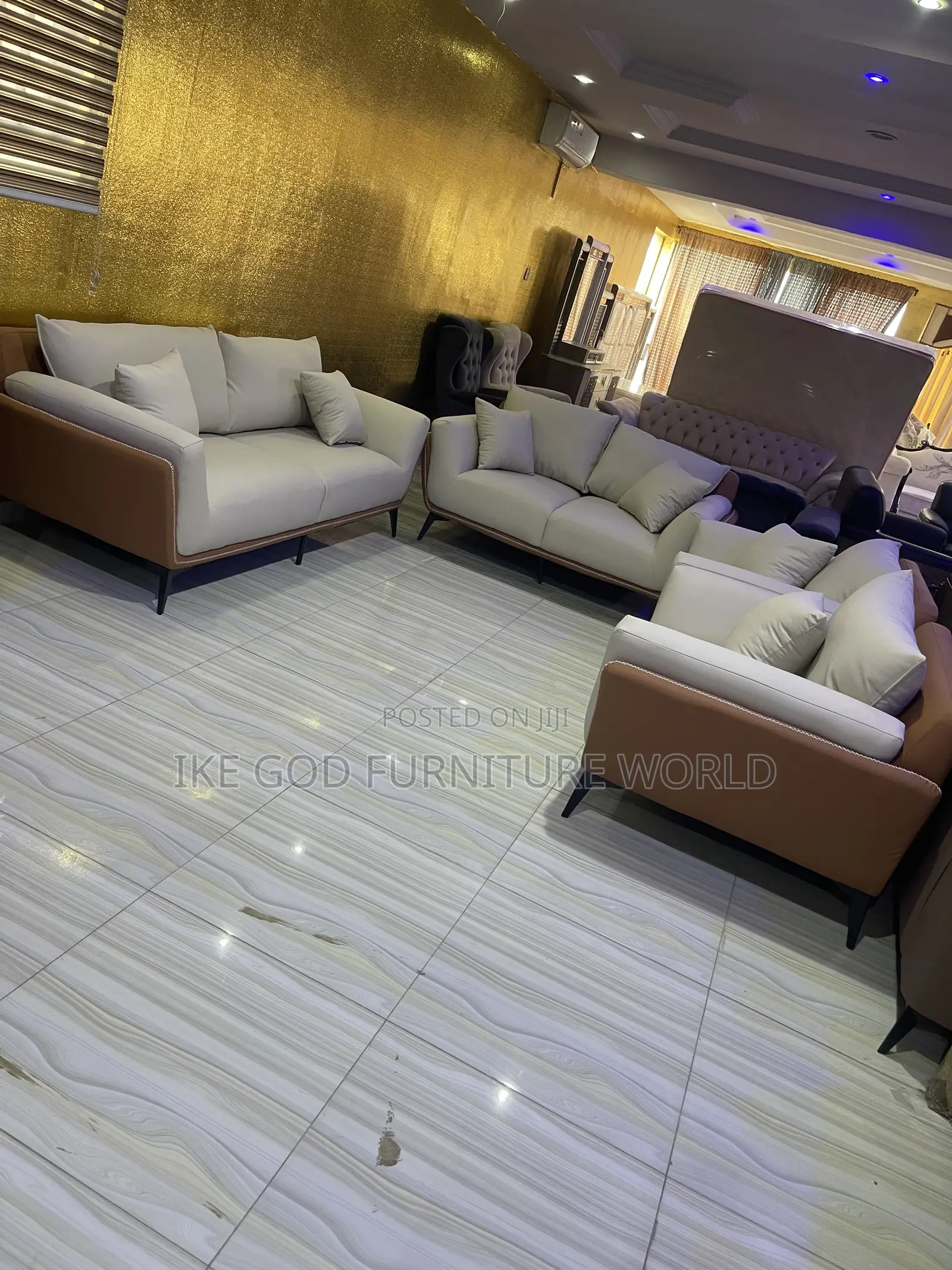 Set of 7seater Imported Leather Sofa Chairs