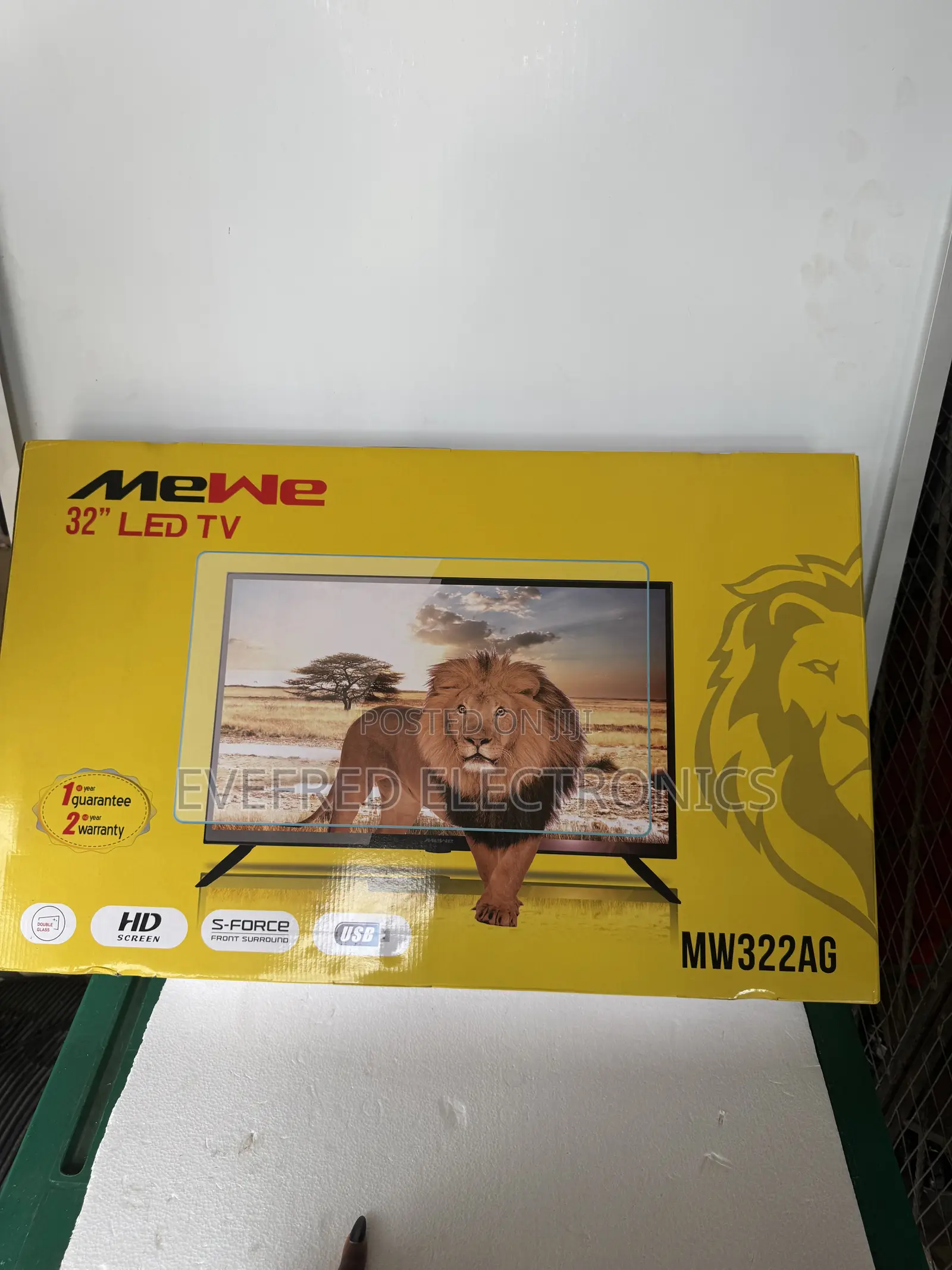 Mewe 32” Double Glass LED TV MW322AG With 3years Warranty