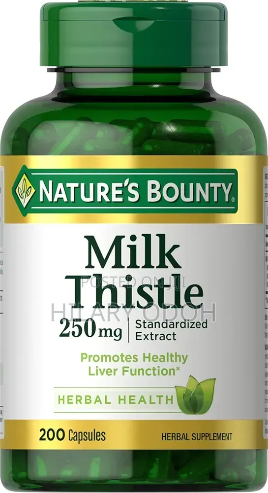 Nature's Bounty Milk Thistle Capsules ,250mg, 200 Count