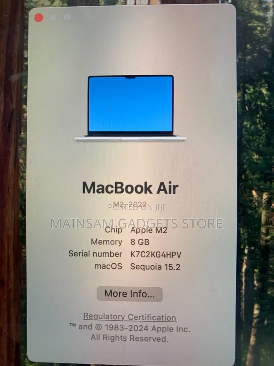 Laptop Apple MacBook Air 2022 M2 8GB Apple M2 SSD 256GB