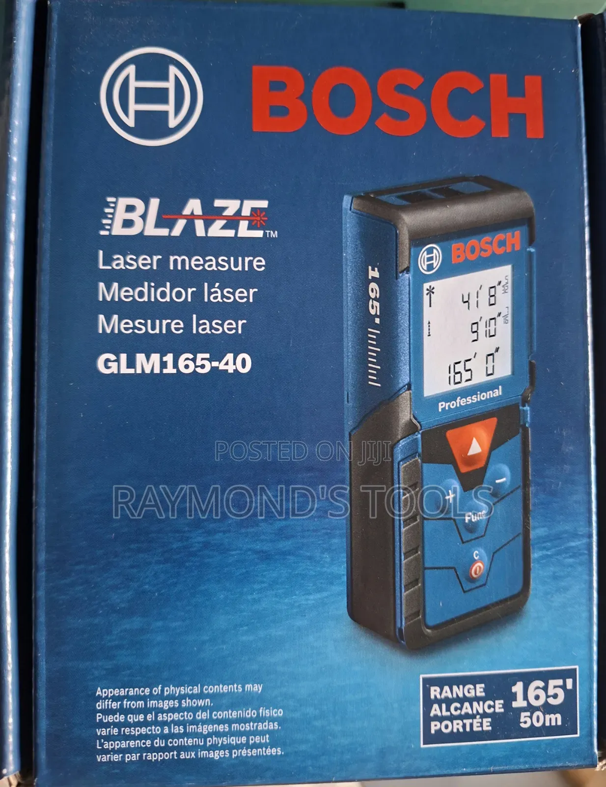 Laser Measuring Tape Bosch 50m GLM 165-40 Blaze