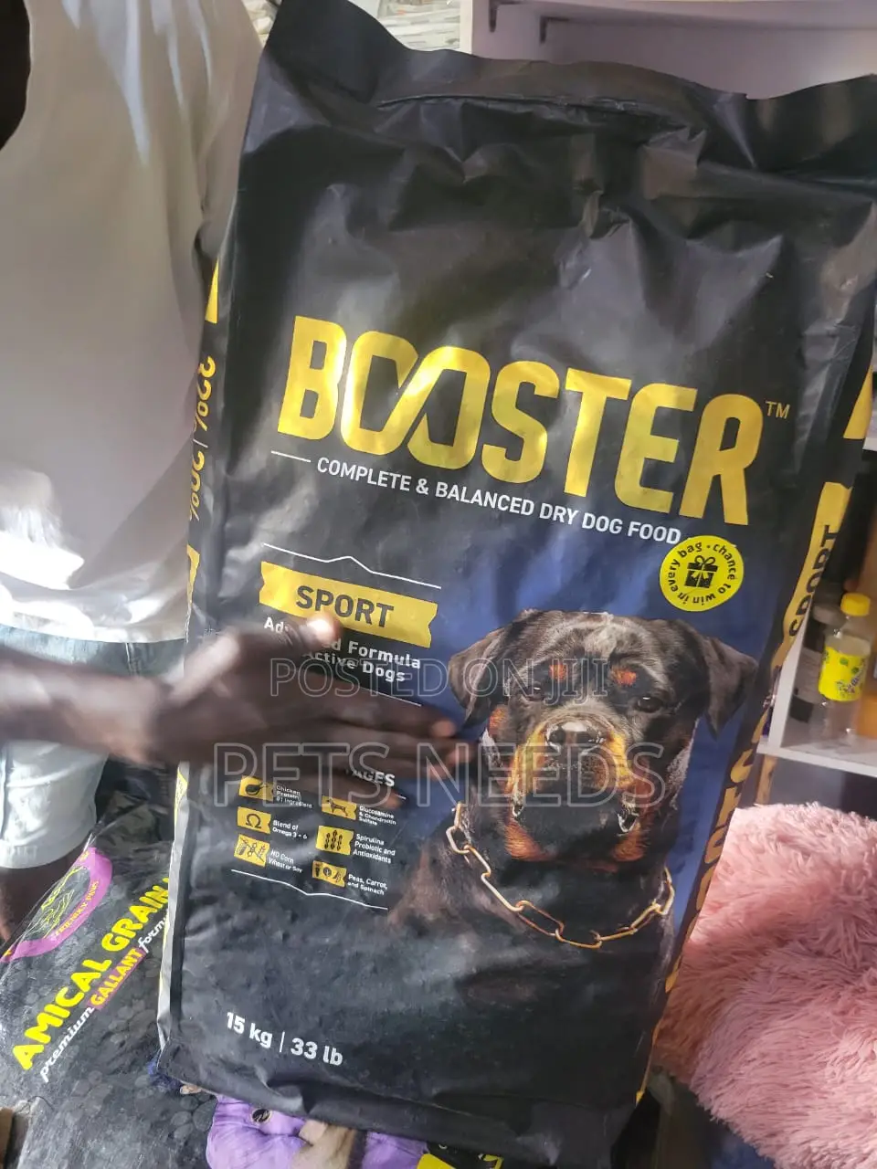 Booster Adult Dog Food –4kg Dry Kibble Healthy Tasty All Life Stages