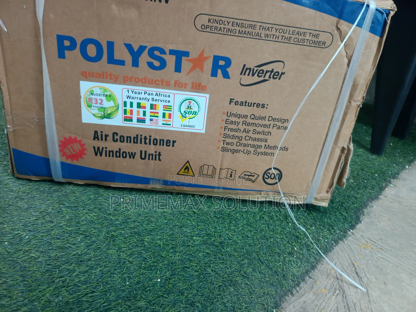 Polystar 1.5HP Inverter Window AC PV-12WINV Brand New Anti-Rust