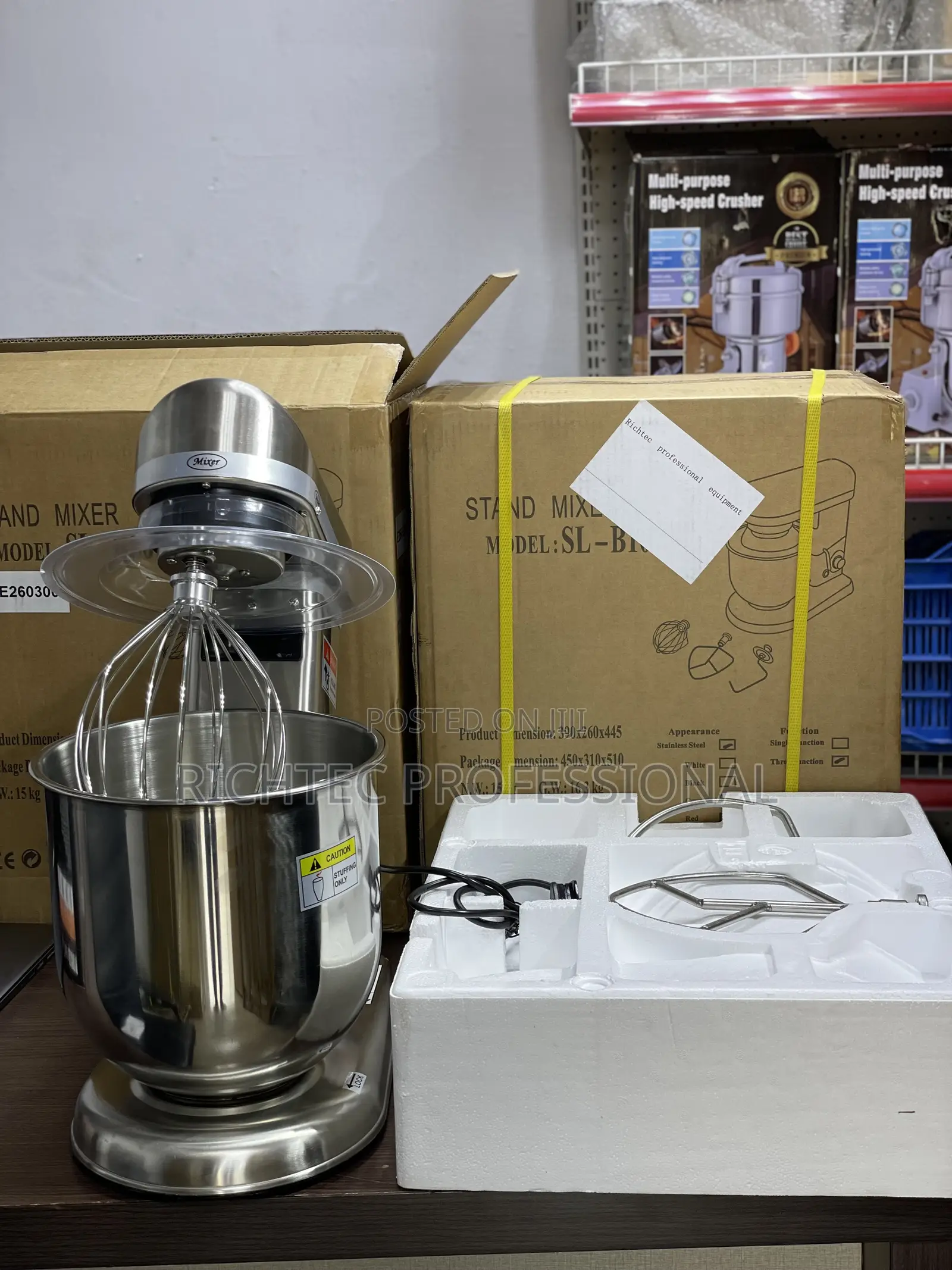 High Quality All-Stainless Steel Commercial Stand Mixer
