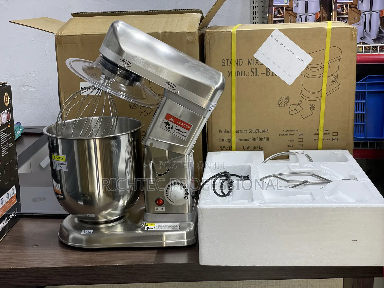 High Quality All-Stainless Steel Commercial Stand Mixer